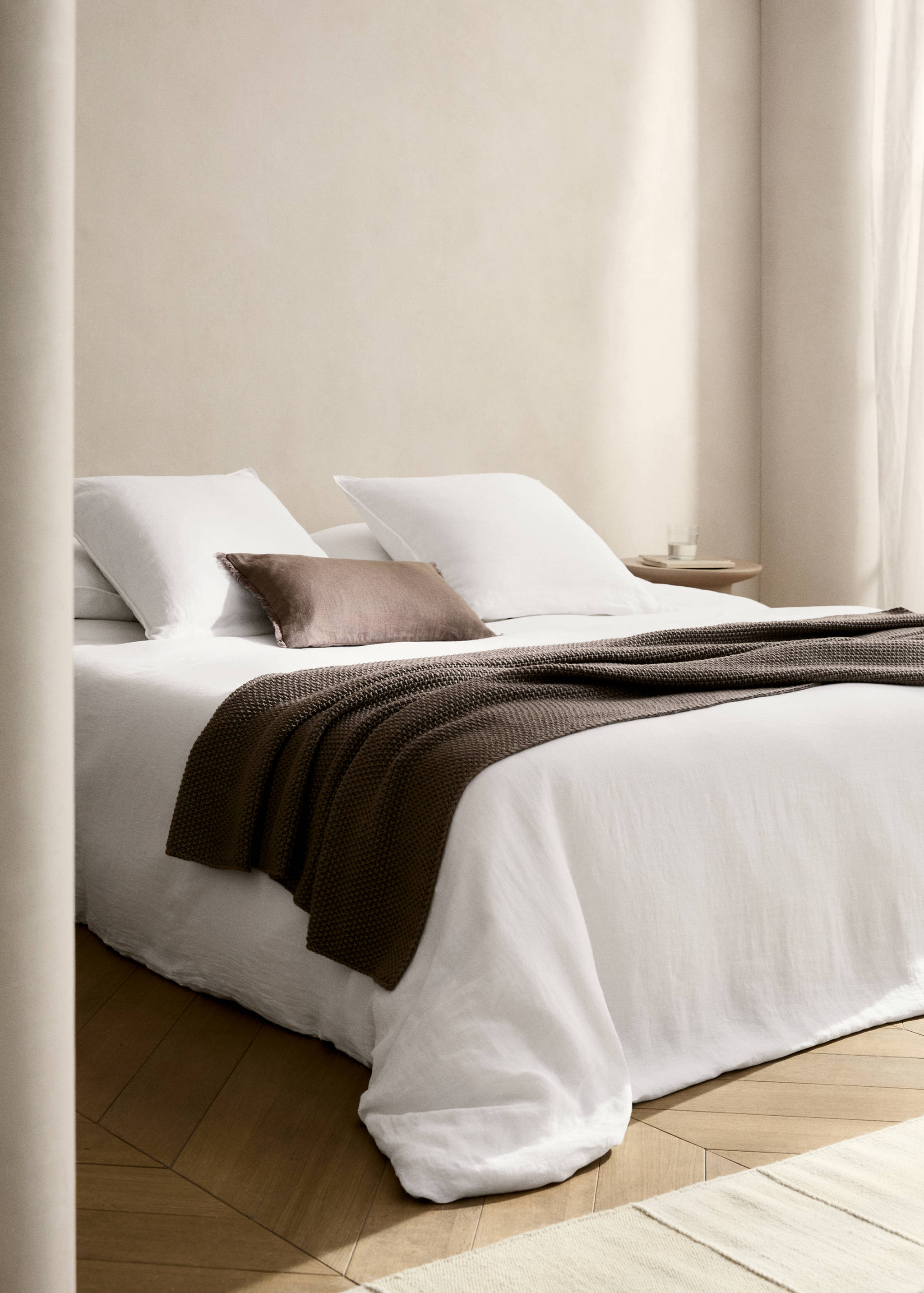 Washed linen duvet cover for 150/160 cm bed - General plane