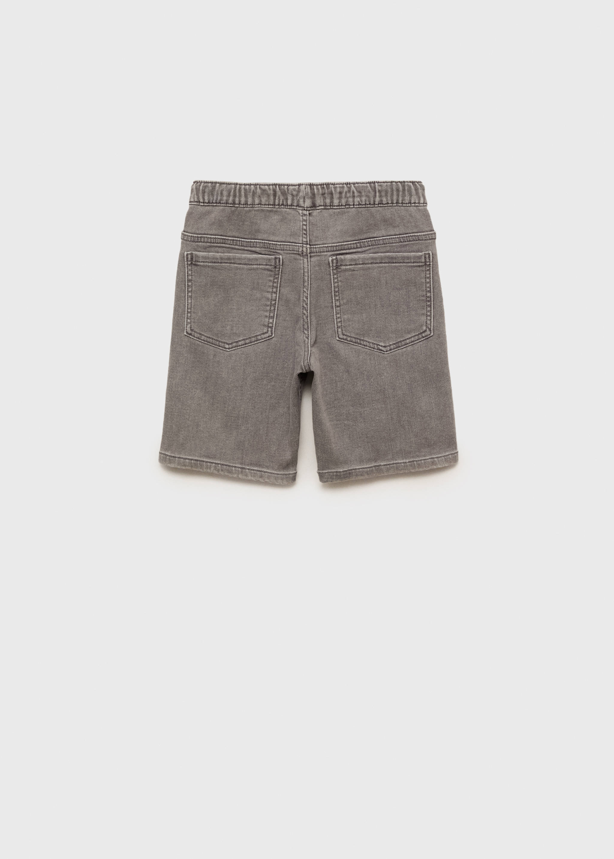 Jeans-Bermudas mit Kordel - Rückseite des Artikels