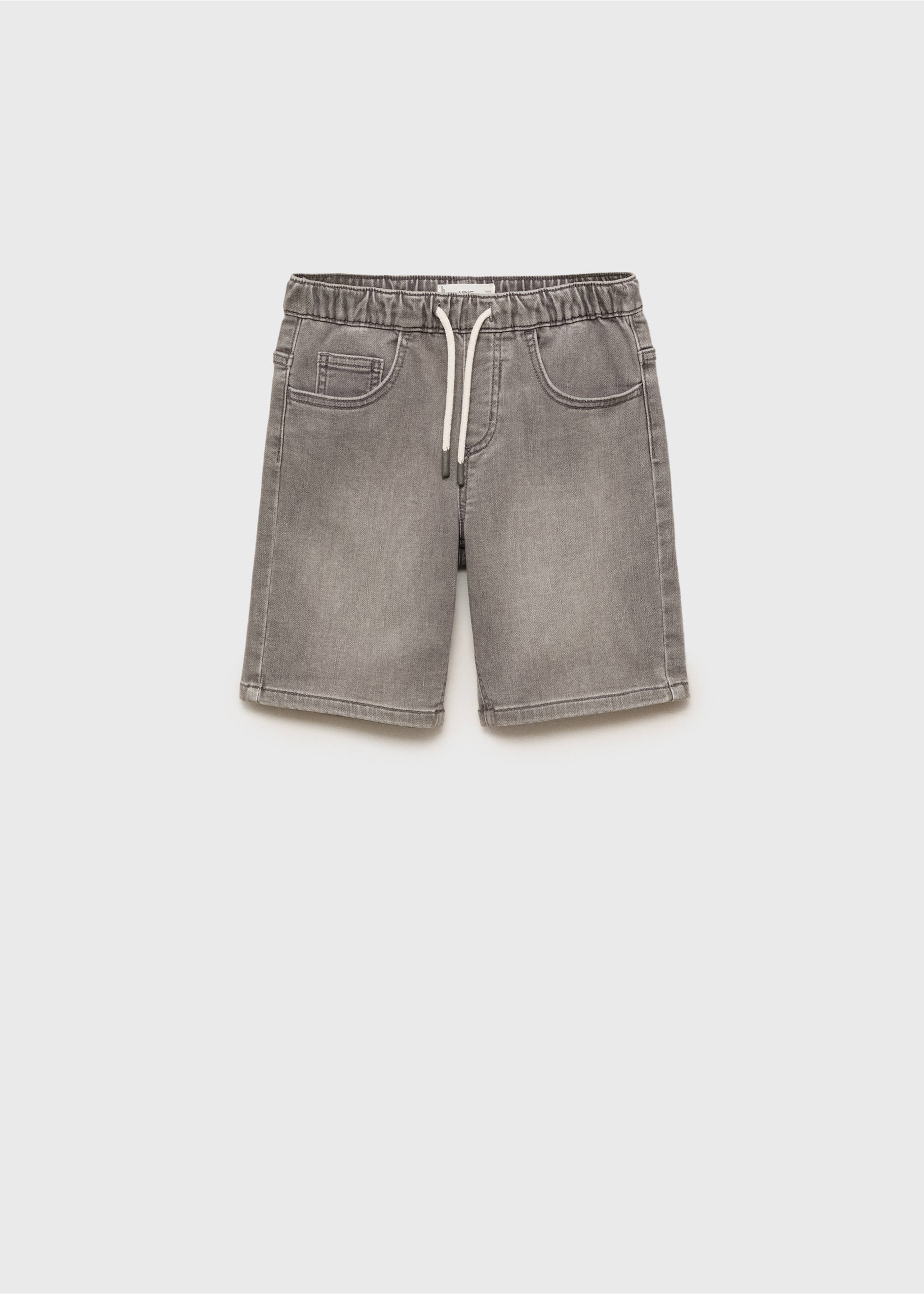 Jeans-Bermudas mit Kordel - Artikel ohne Model, Denim Grau. Ref: 87067683-00.
