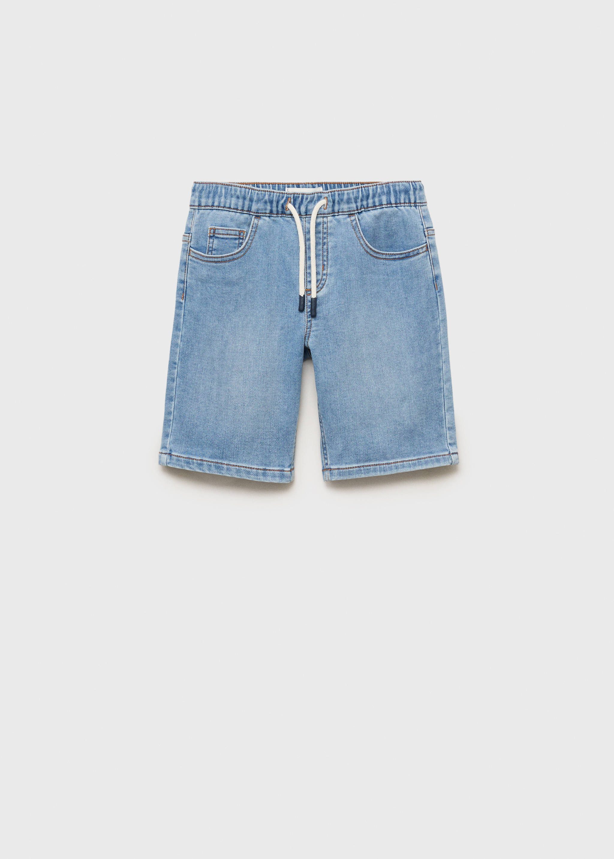 Jeans-Bermudas mit Kordel - Artikel ohne Model