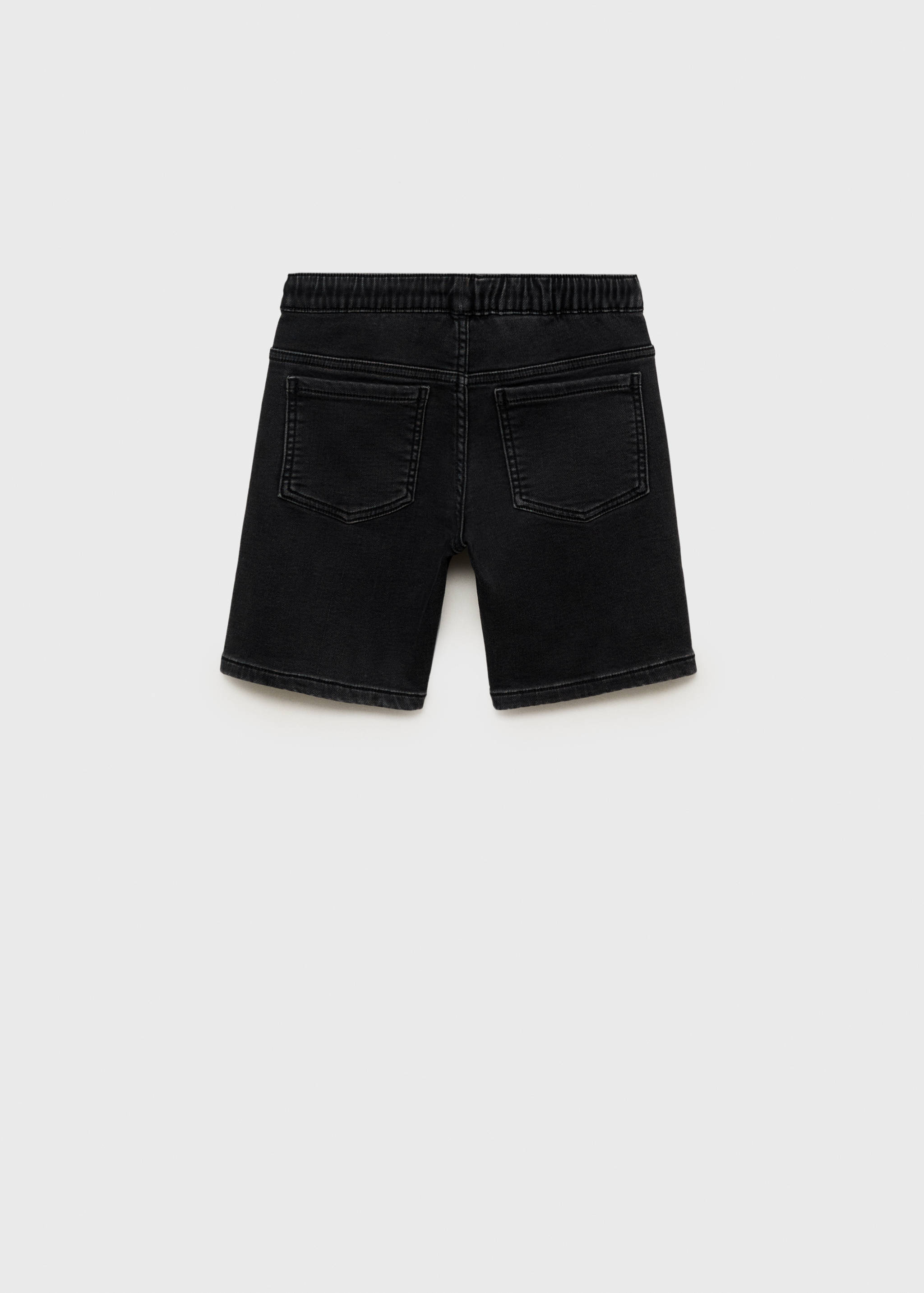 Jeans-Bermudas mit Kordel - Rückseite des Artikels