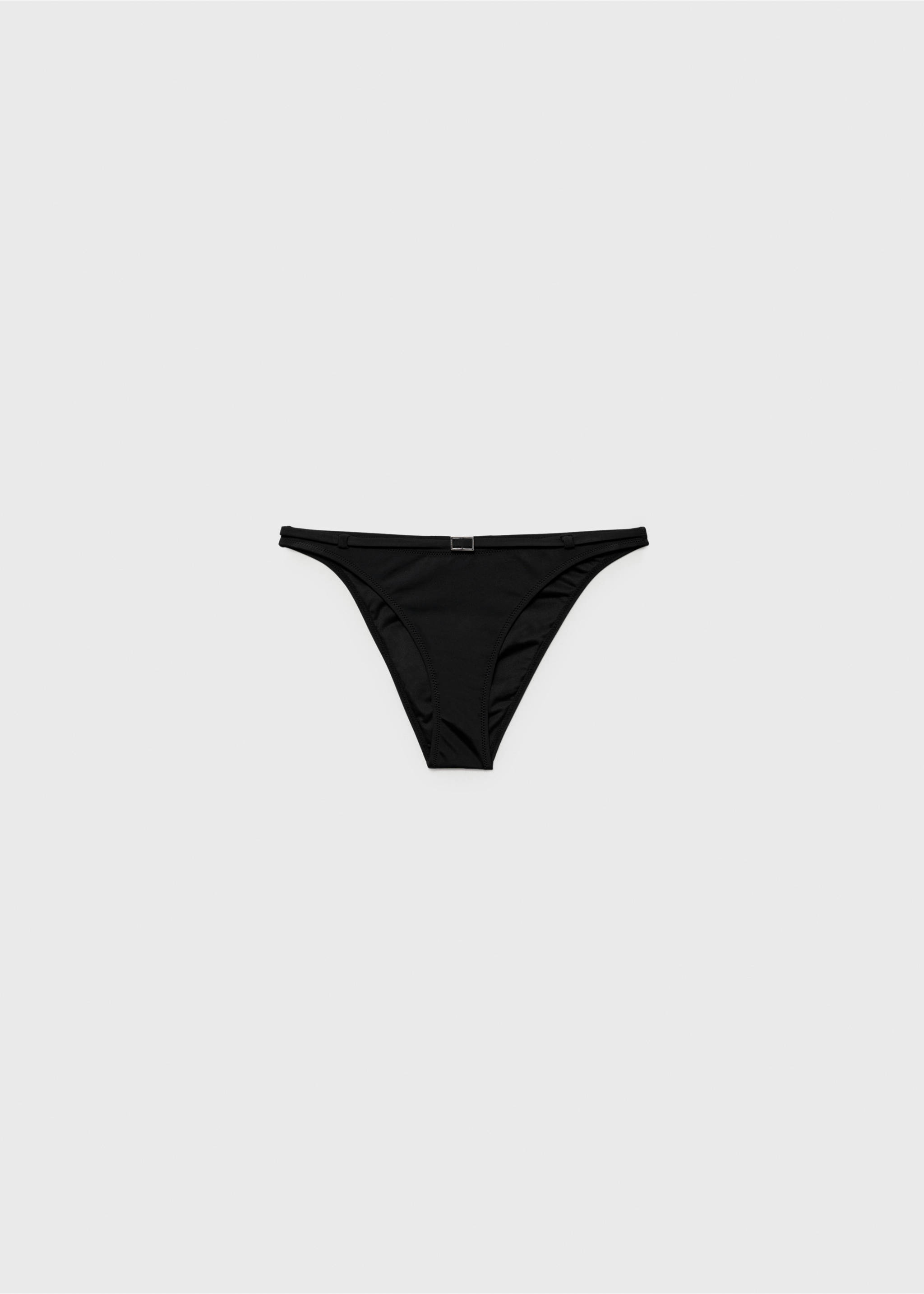 Culotte bikini détail boucle - Article sans modèle, Noir. Ref: 87067684-00.