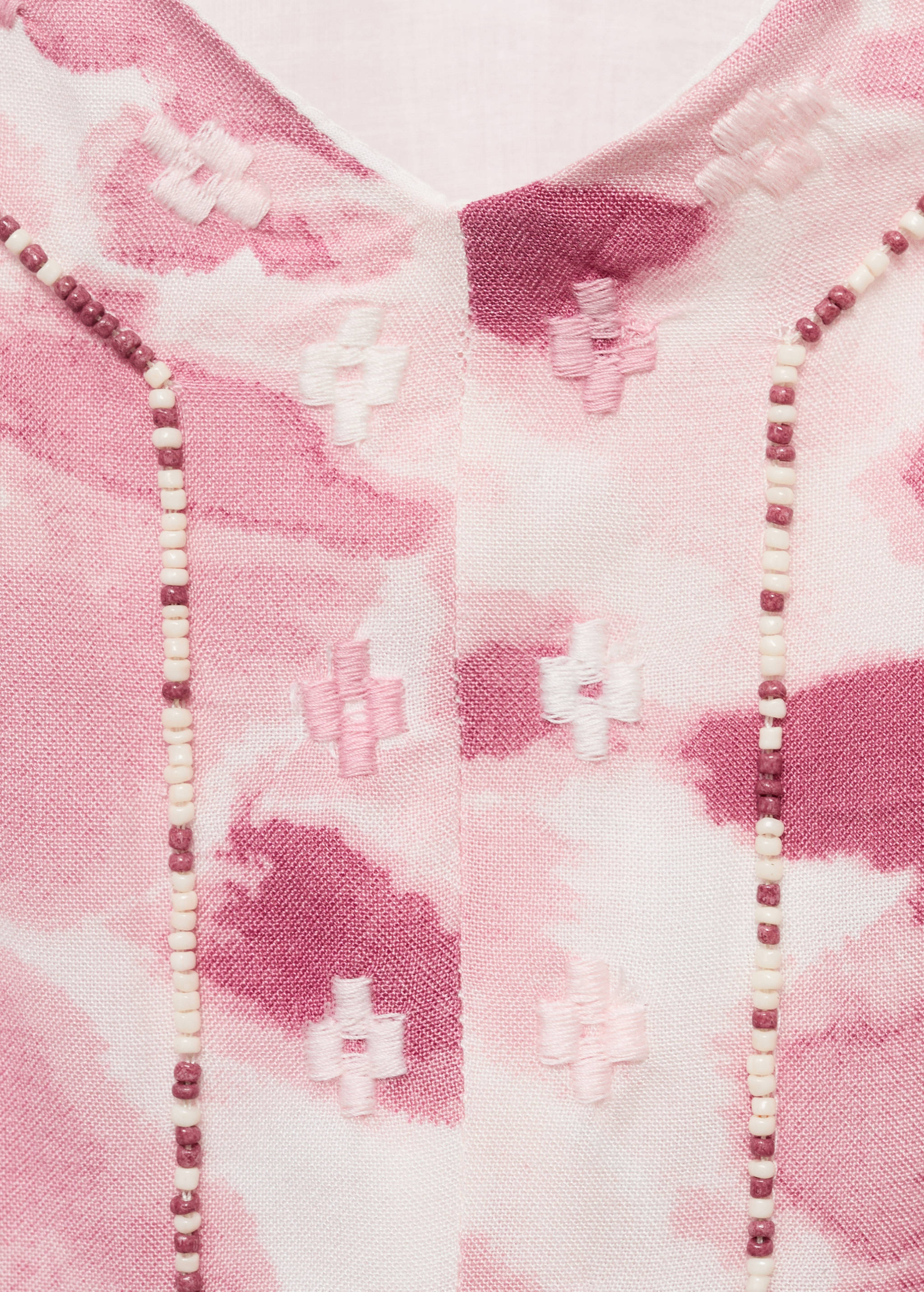 Embroidered tie-dye dress - Details of the article 8