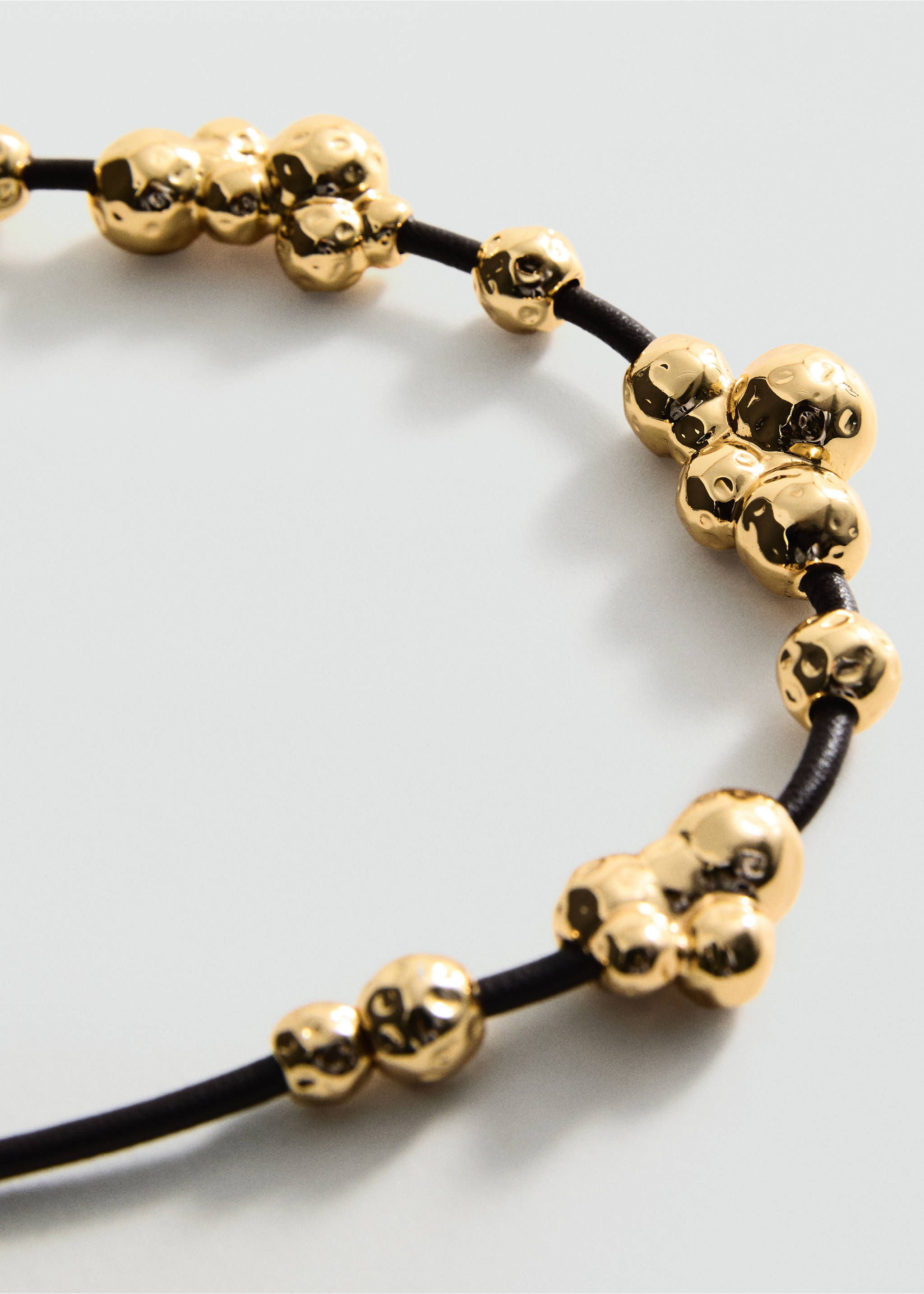 Collar bolas combinado - Plano medio, Oro. Ref: 87067698-00.