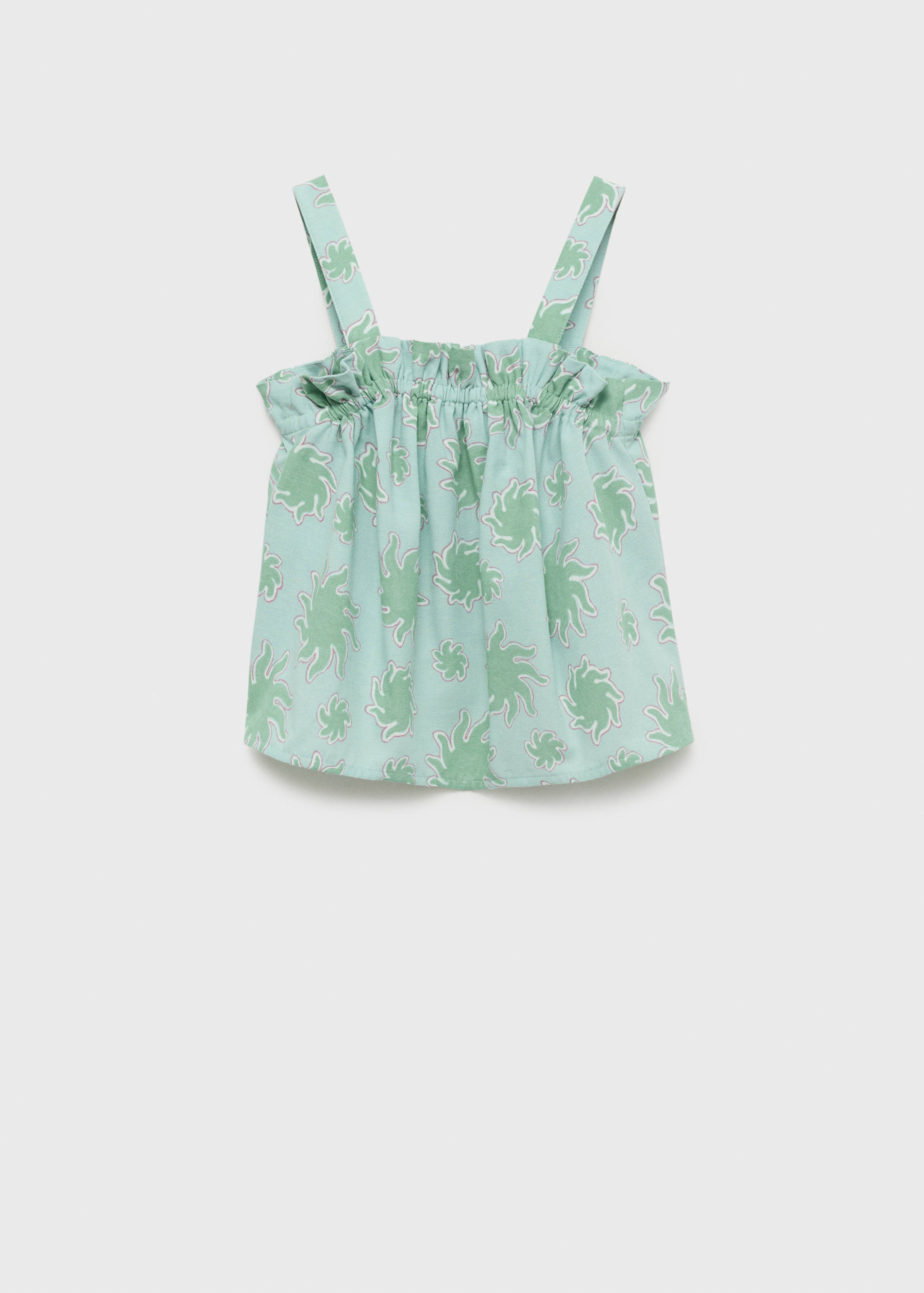 Gemusterte Bluse mit Trägern - Artikel ohne Model