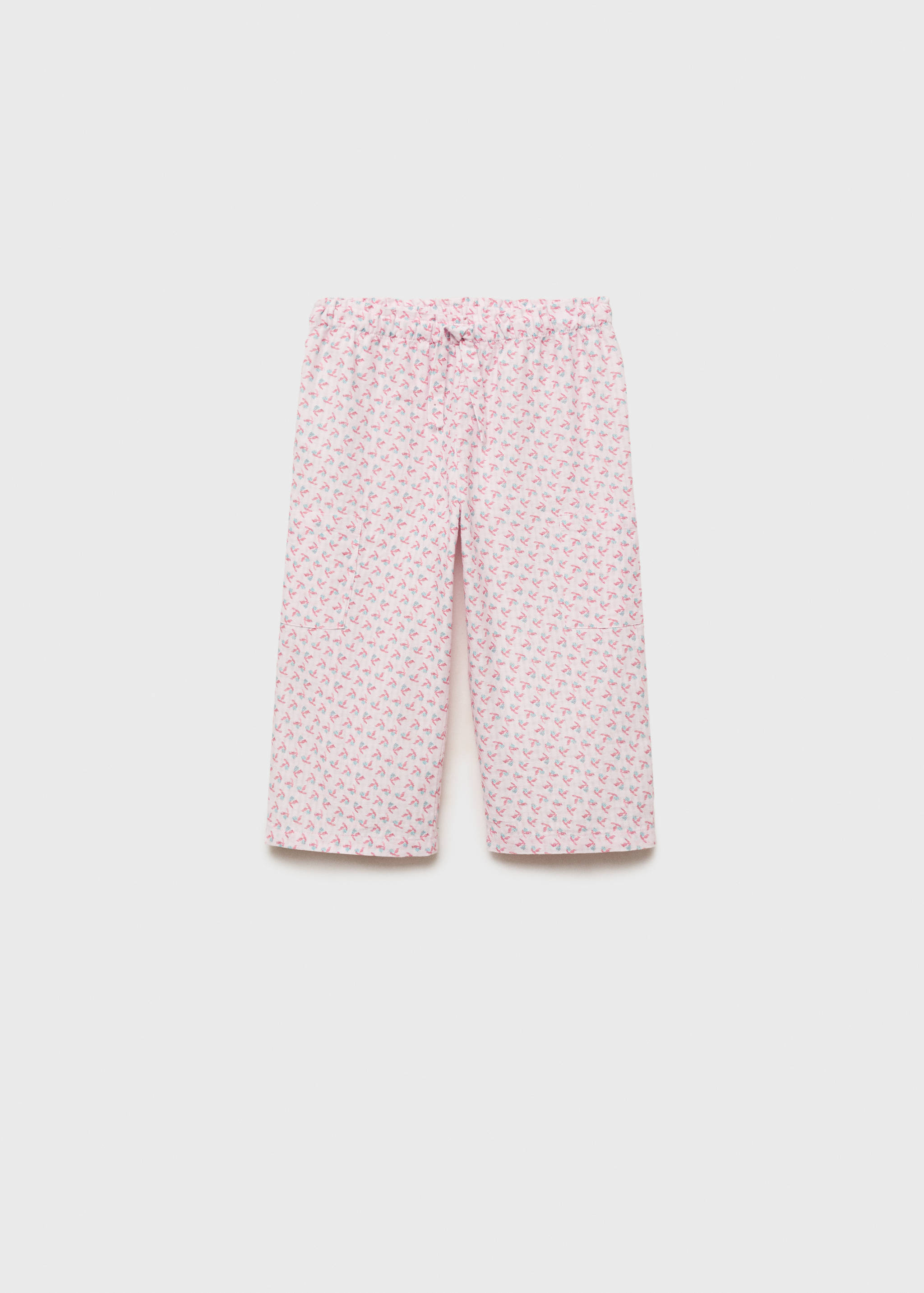 Printed straight trousers - Article without model