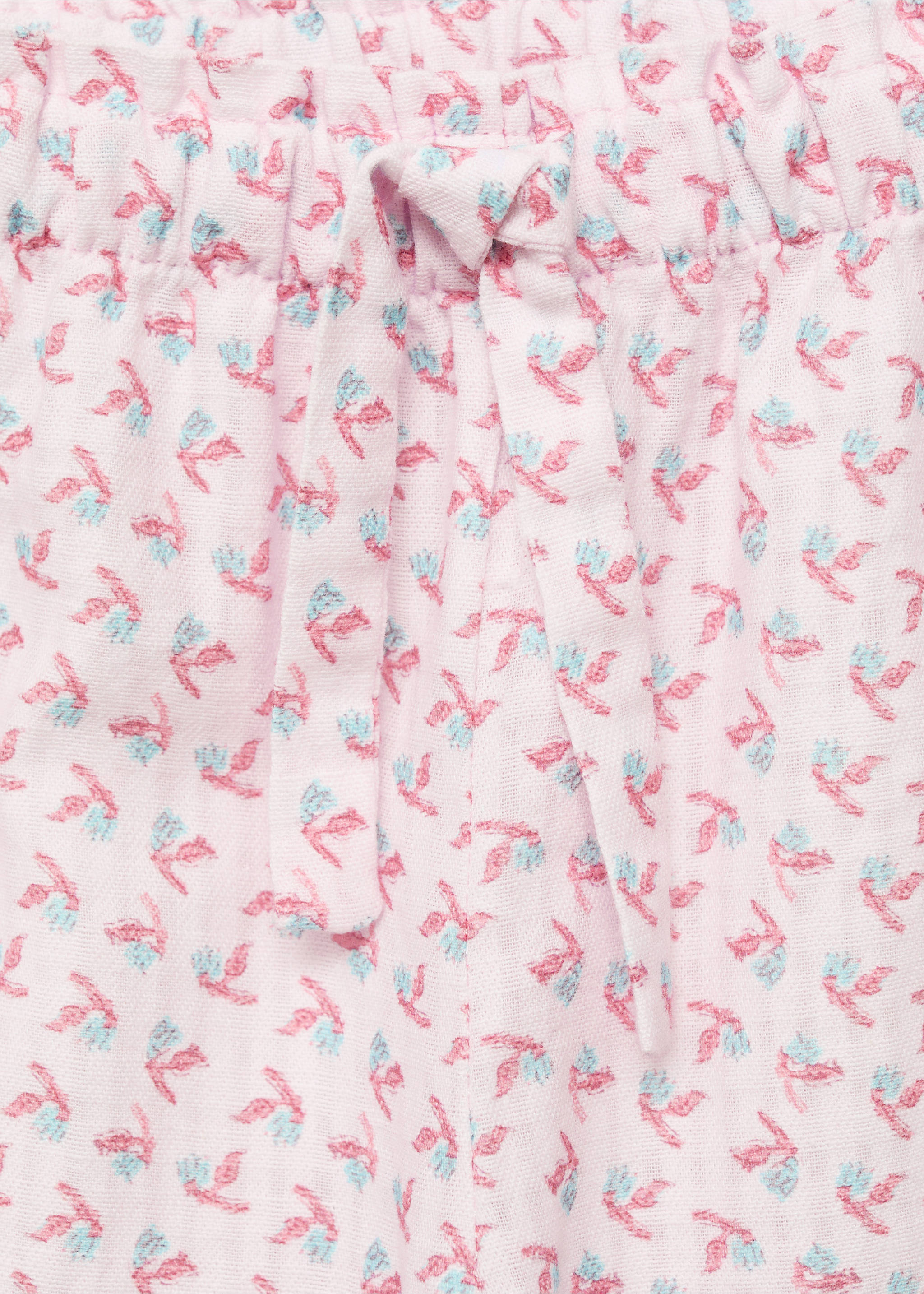 Printed straight trousers - Details of the article 8, Light Pink. Ref: 87067709-00.