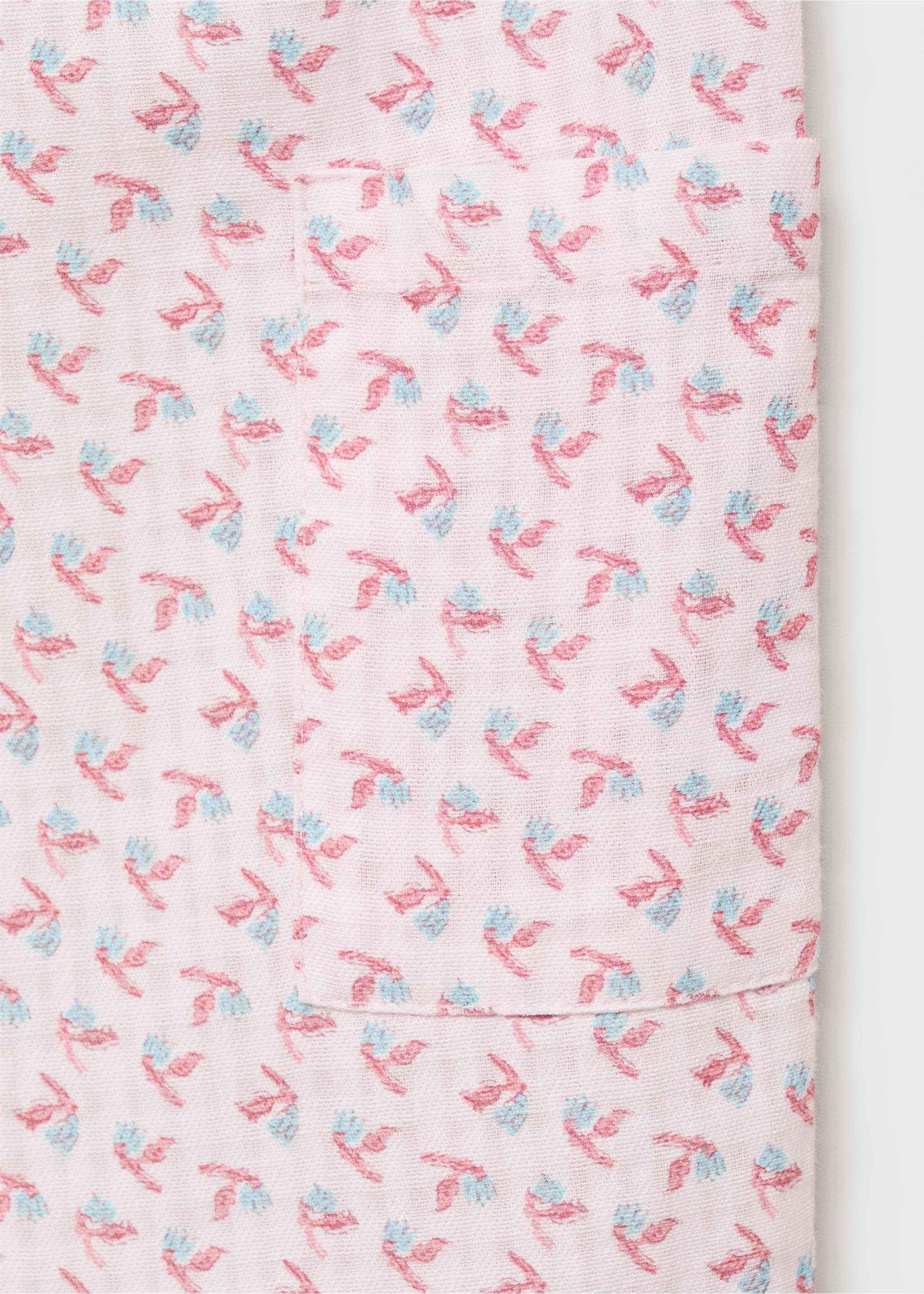 Printed straight trousers - Details of the article 0, Light Pink. Ref: 87067709-00.