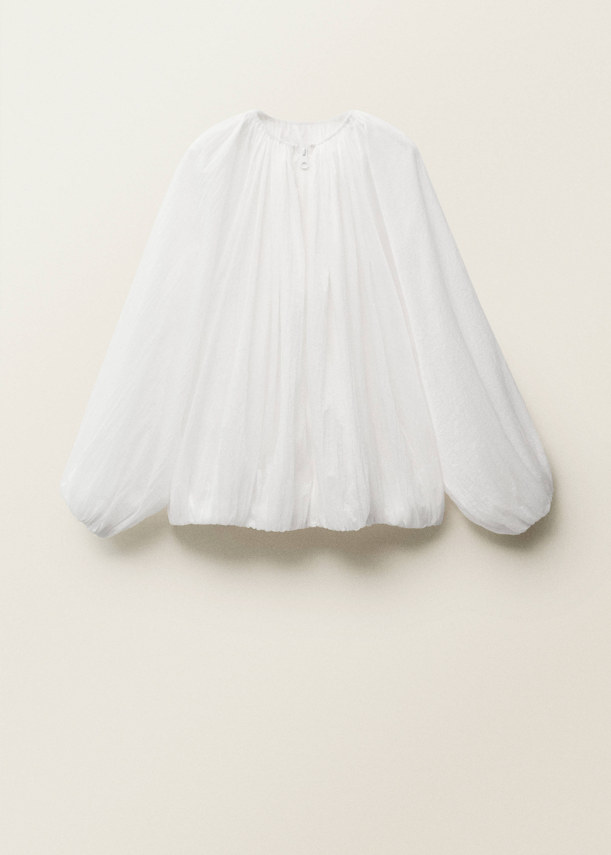 Gathered semi-transparent jacket - Article without model