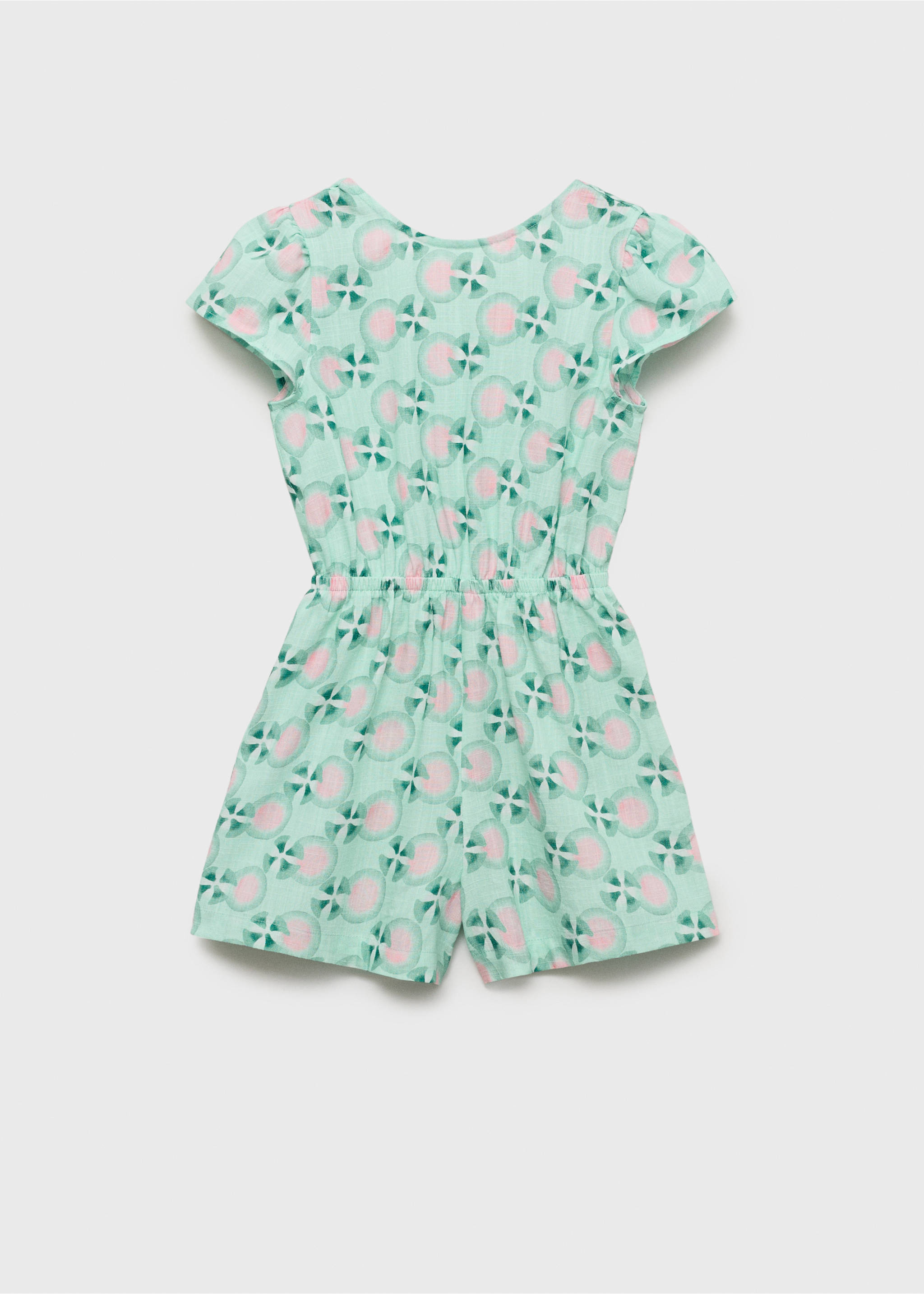 Printed short jumpsuit - Article without model, Green. Ref: 87067715-00.