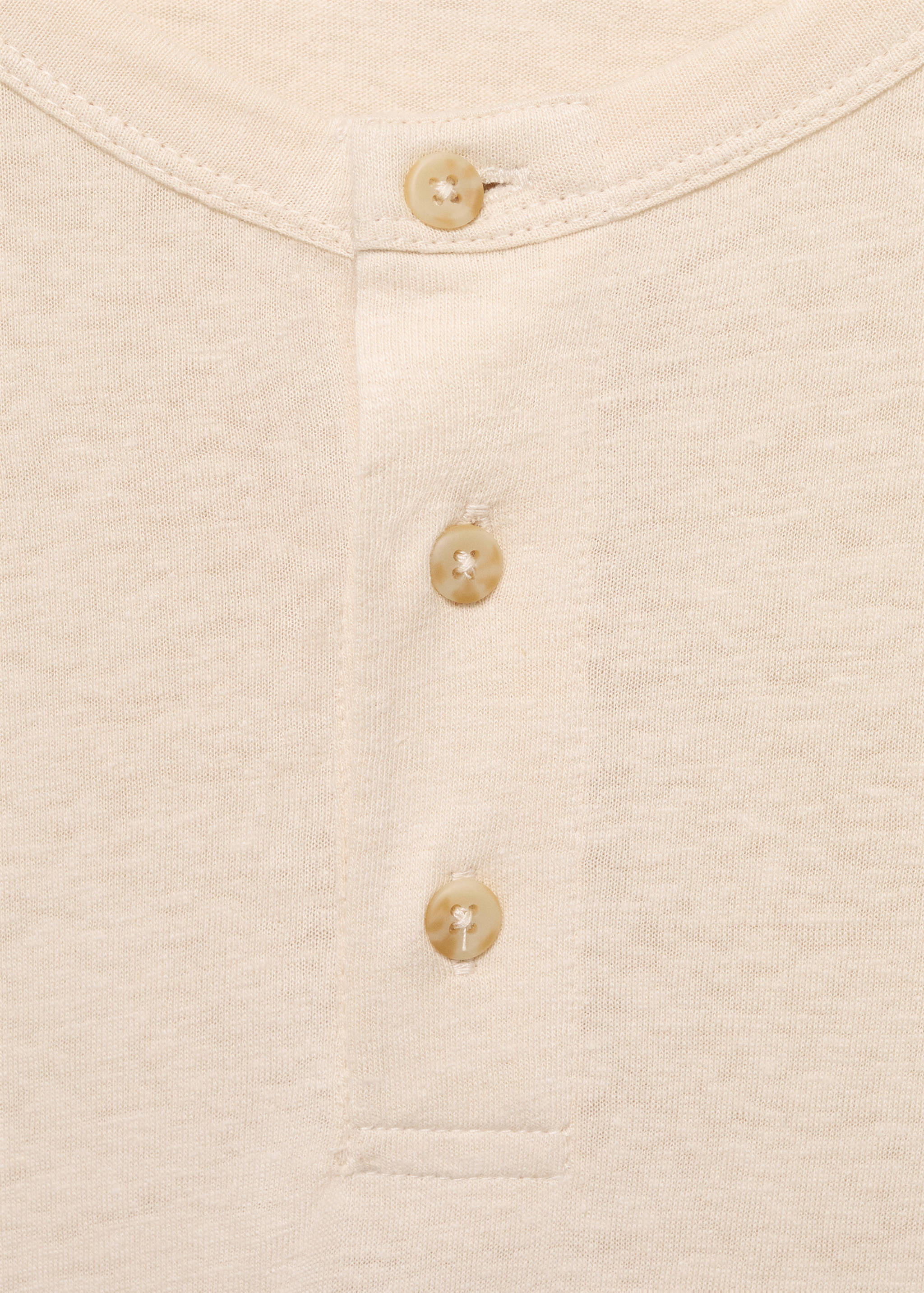 T-shirt linho botões - Pormenor do artigo 8