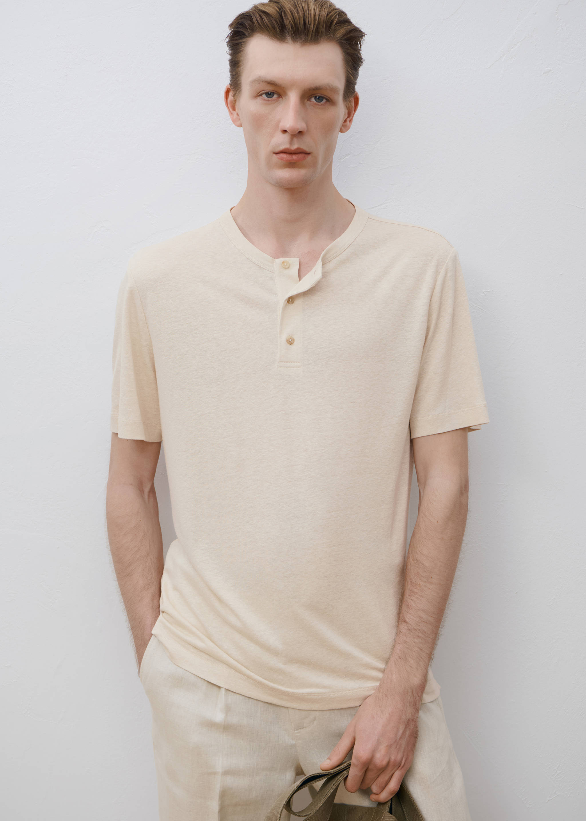 T-shirt linho botões - Pormenor do artigo 5