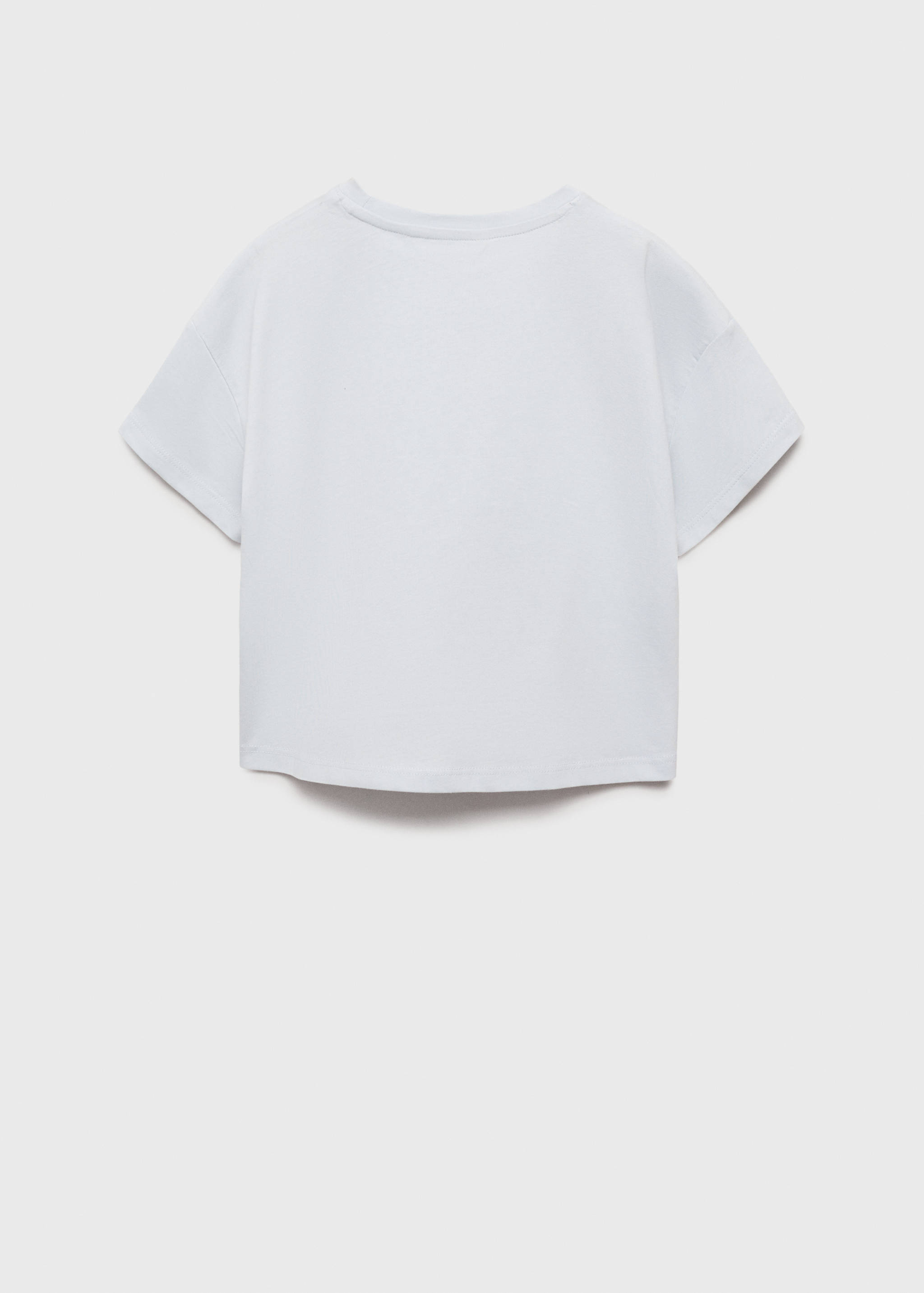 Printed message T-shirt - Reverse of the article