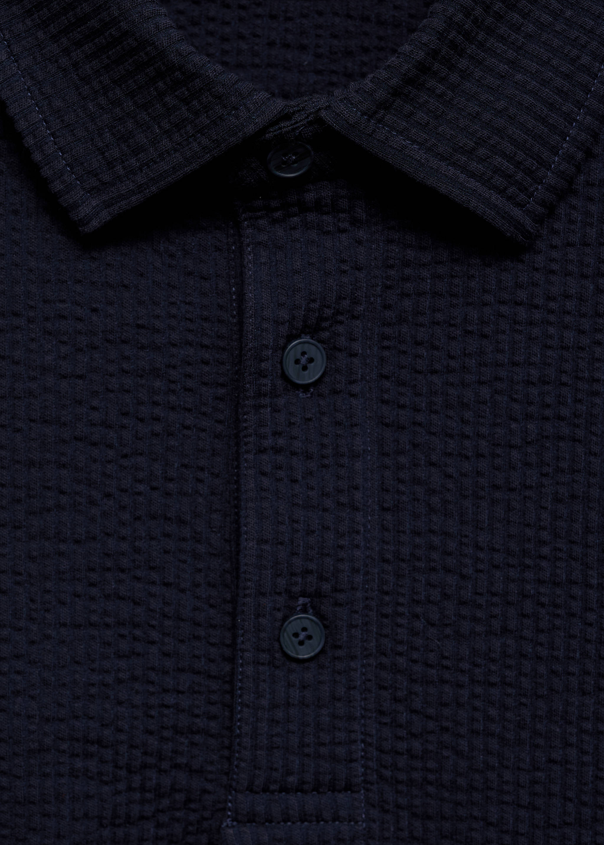 Poloshirt aus Seersucker-Baumwolle - Detail des Artikels 0