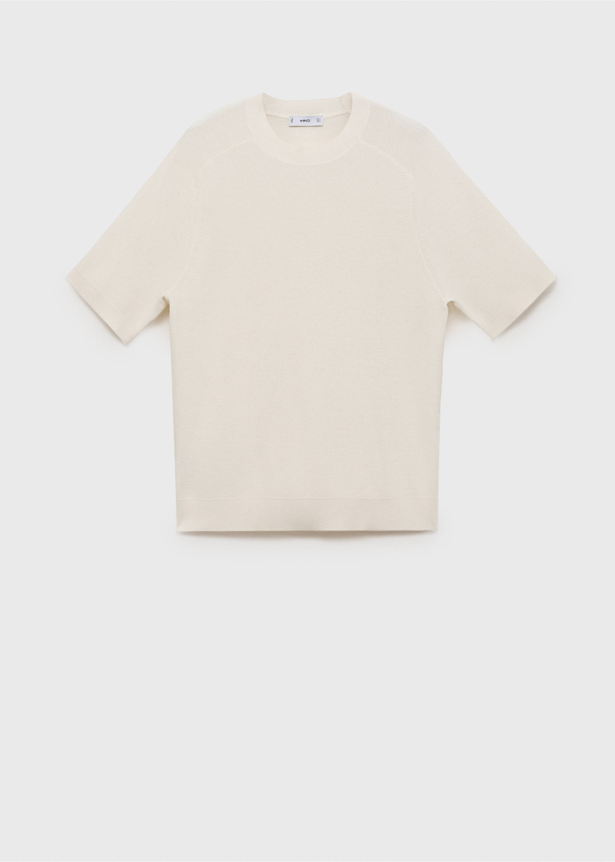 Shirt aus Feinstrick - Artikel ohne Model, Ecru. Ref: 87067897-00.