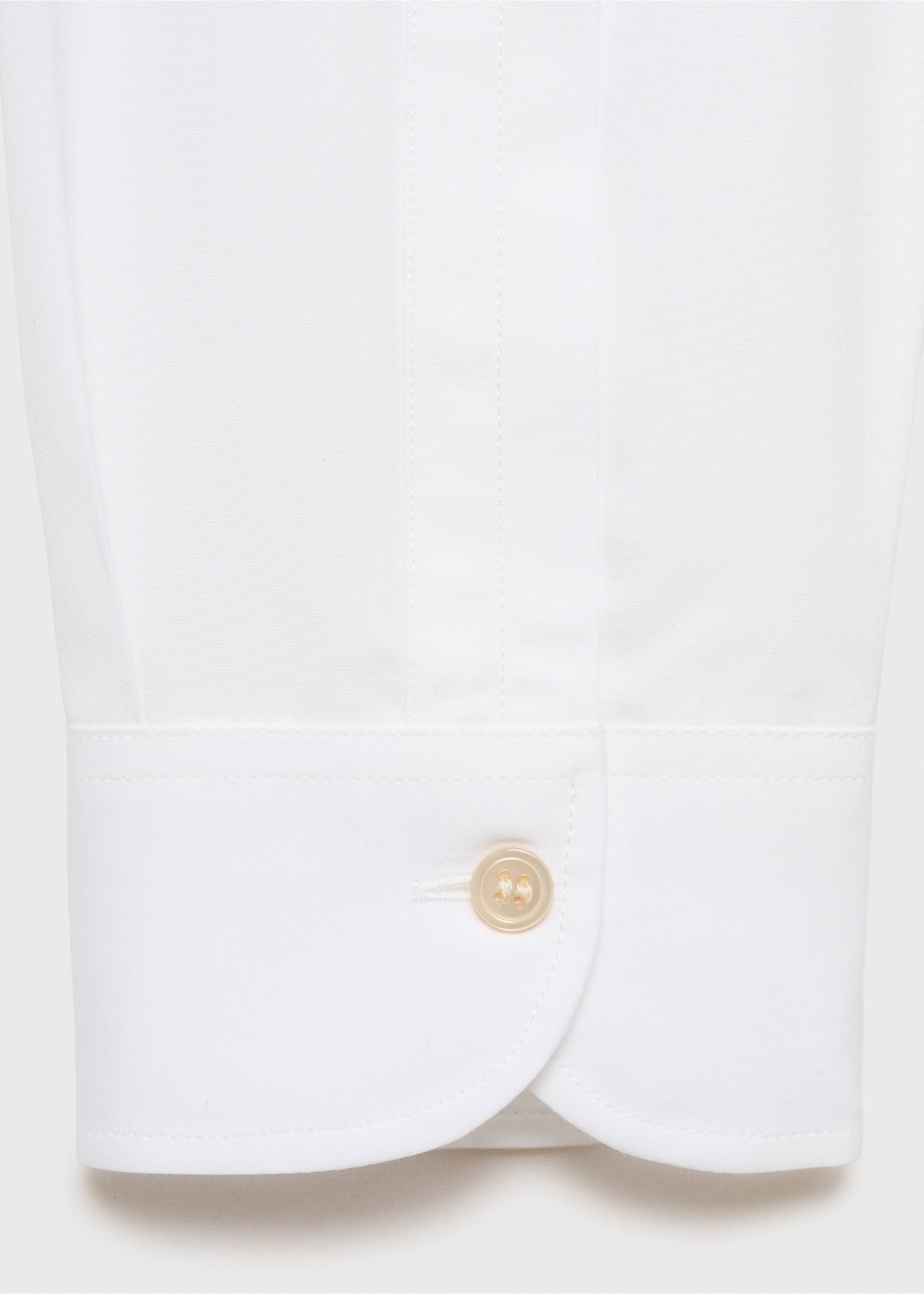 Camisa slim fit 100% algodón - Detalle del artículo 0, Blanco. Ref: 87067899-00.