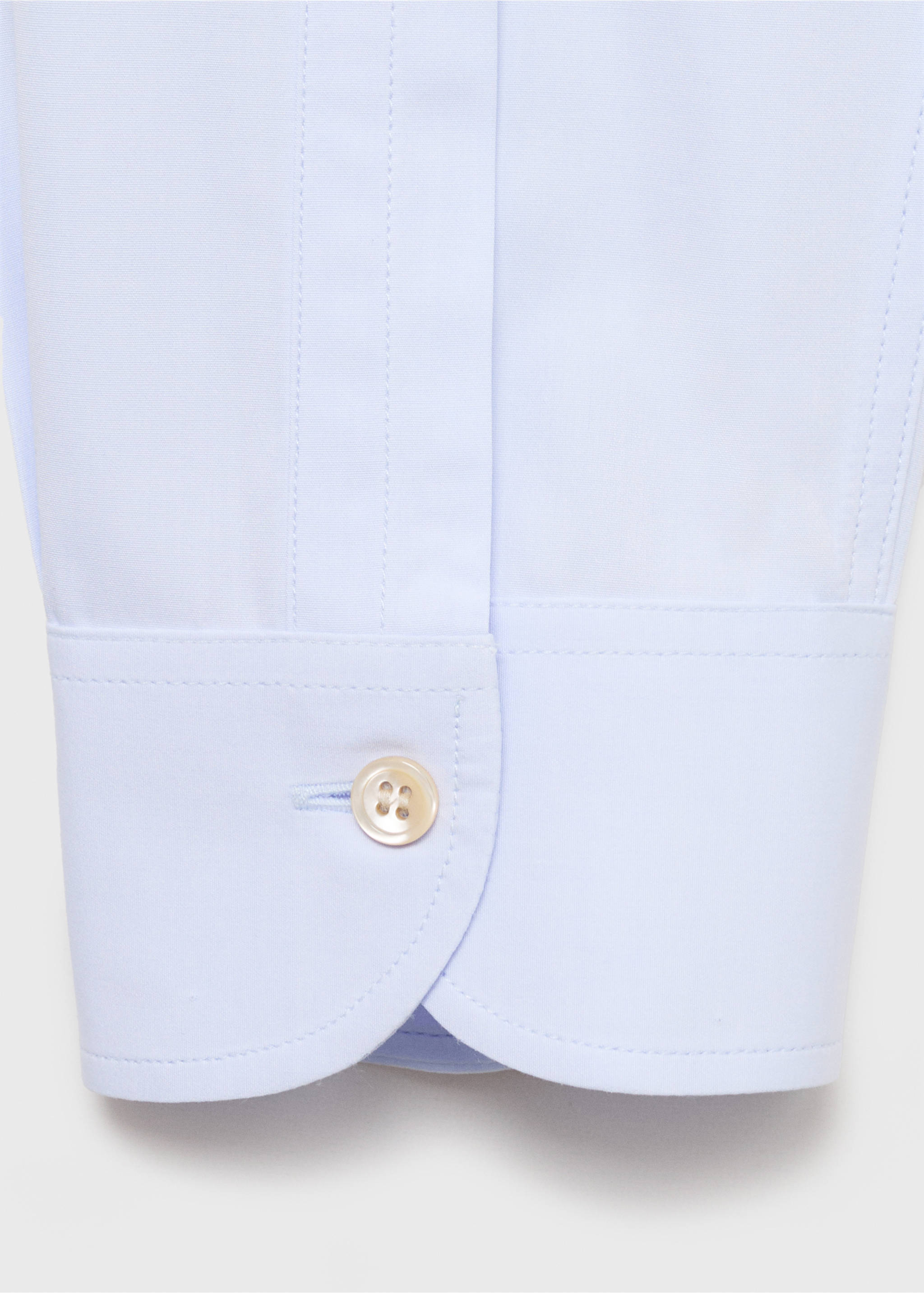 Slim Fit-Hemd aus 100 % Baumwolle - Detail des Artikels 0, Blau. Ref: 87067899-00.