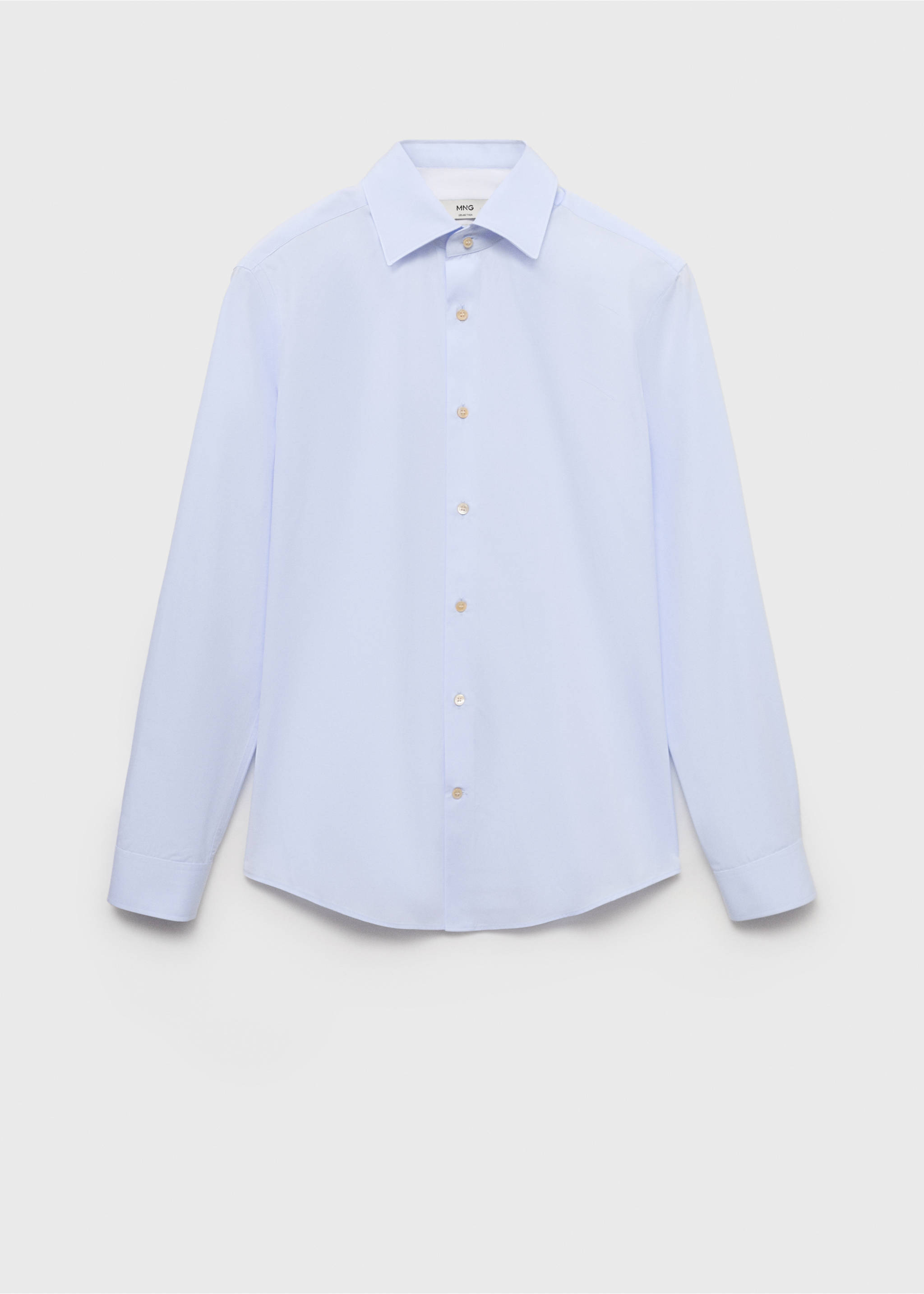 Slim Fit-Hemd aus 100 % Baumwolle - Artikel ohne Model, Blau. Ref: 87067899-00.