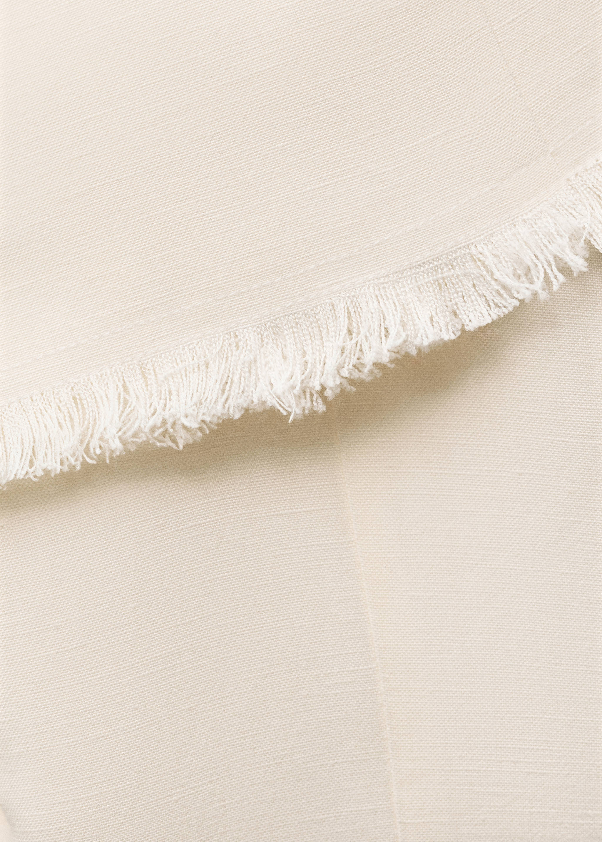 Linen dress with frayed hem - Details of the article 0