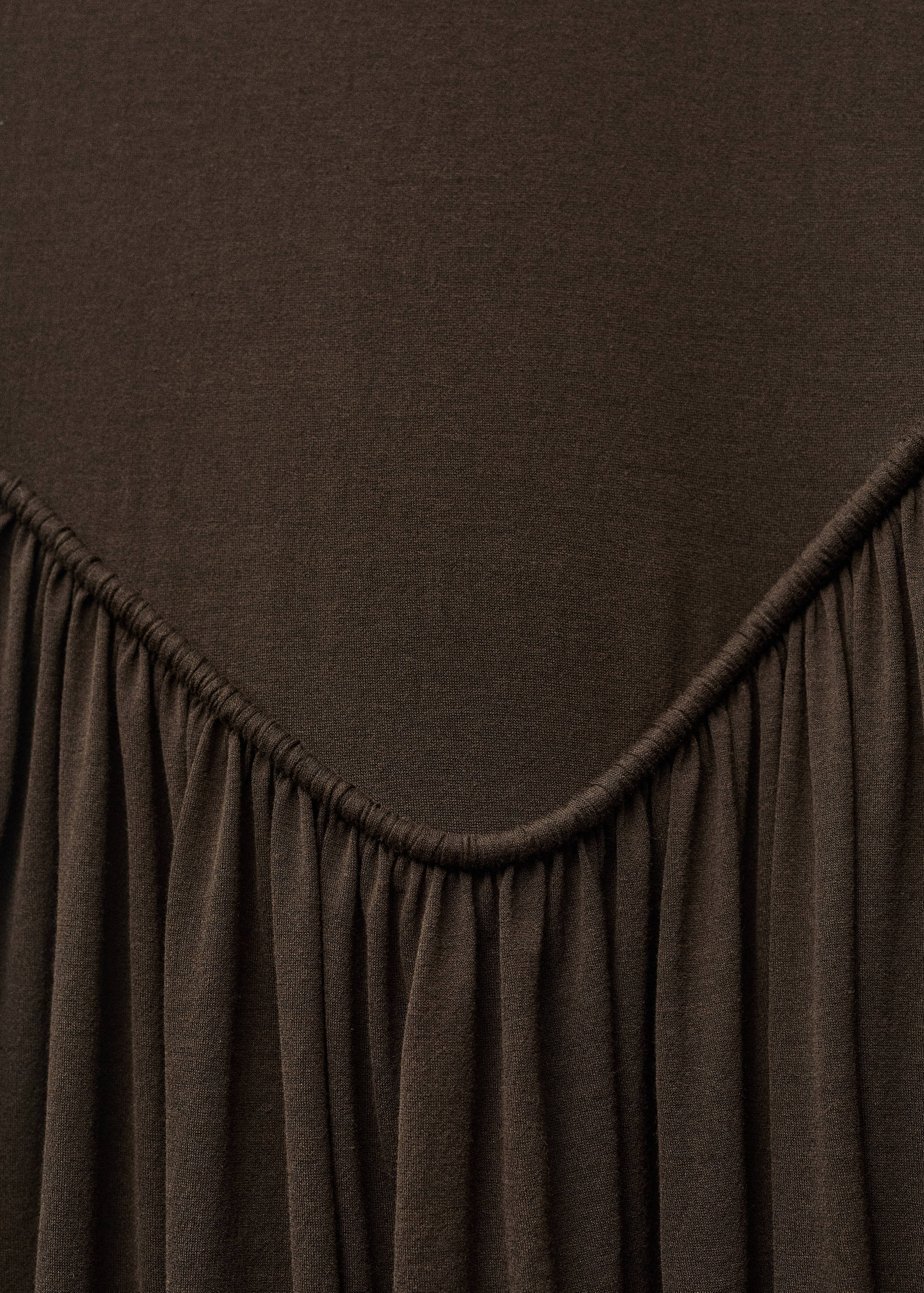 Semi-transparent dress with puffed hem - Details of the article 0