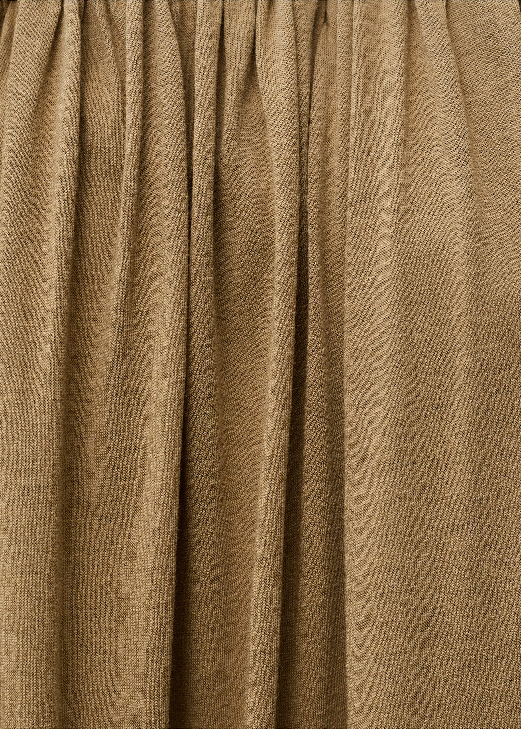 Kombinezon bez ramiączek z bufiastym dołem - Szczegóły artykułu 8, Beżowy. Ref: 87067905-00.