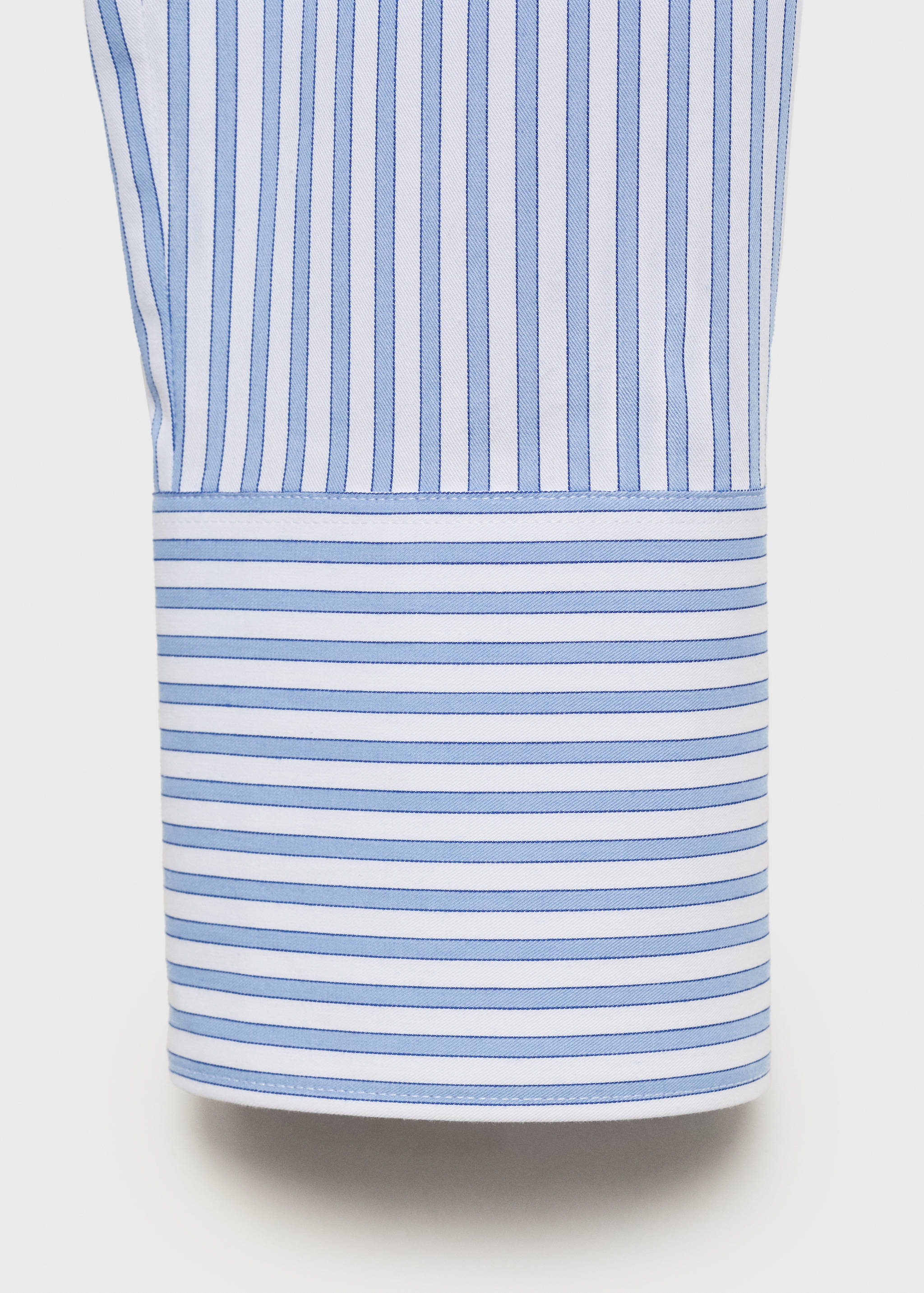 Camisa popelín rayas mensaje bordado - Detalle del artículo 0