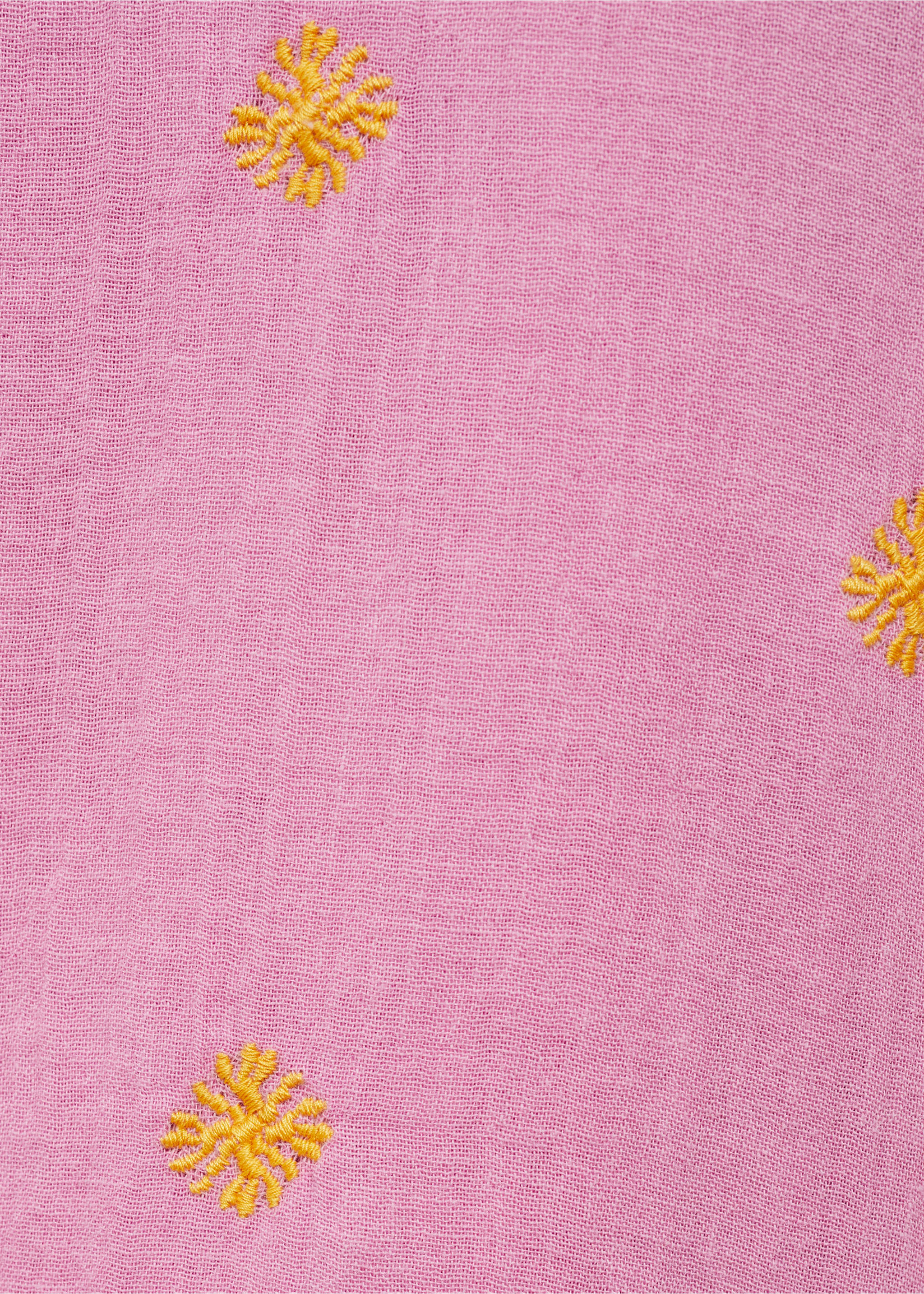 Pantalón culotte bordado - Detalle del artículo 0, Rosa. Ref: 87068260-00.