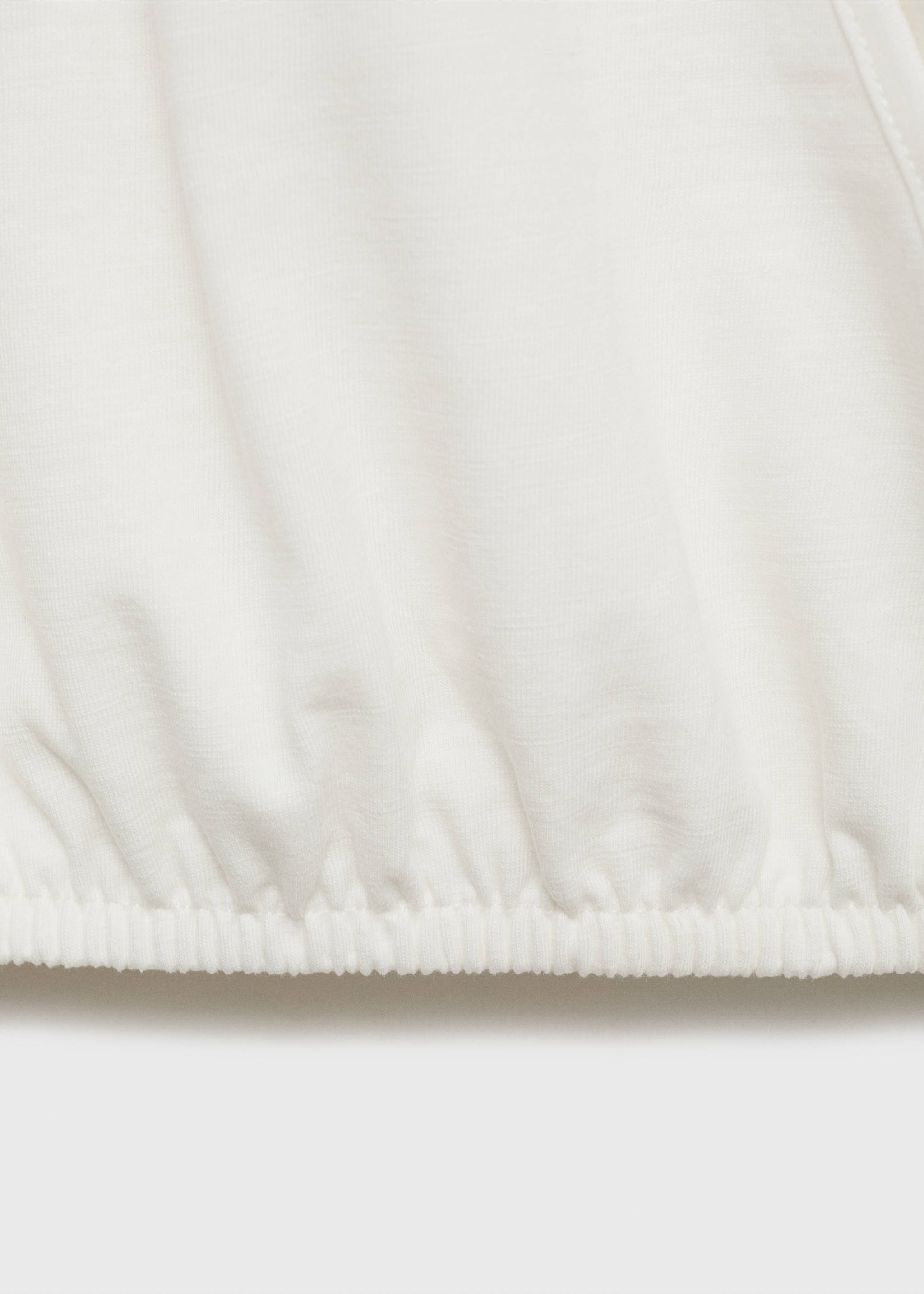 Halter-neck crossover top - Details of the article 0, Off White. Ref: 87068262-00.