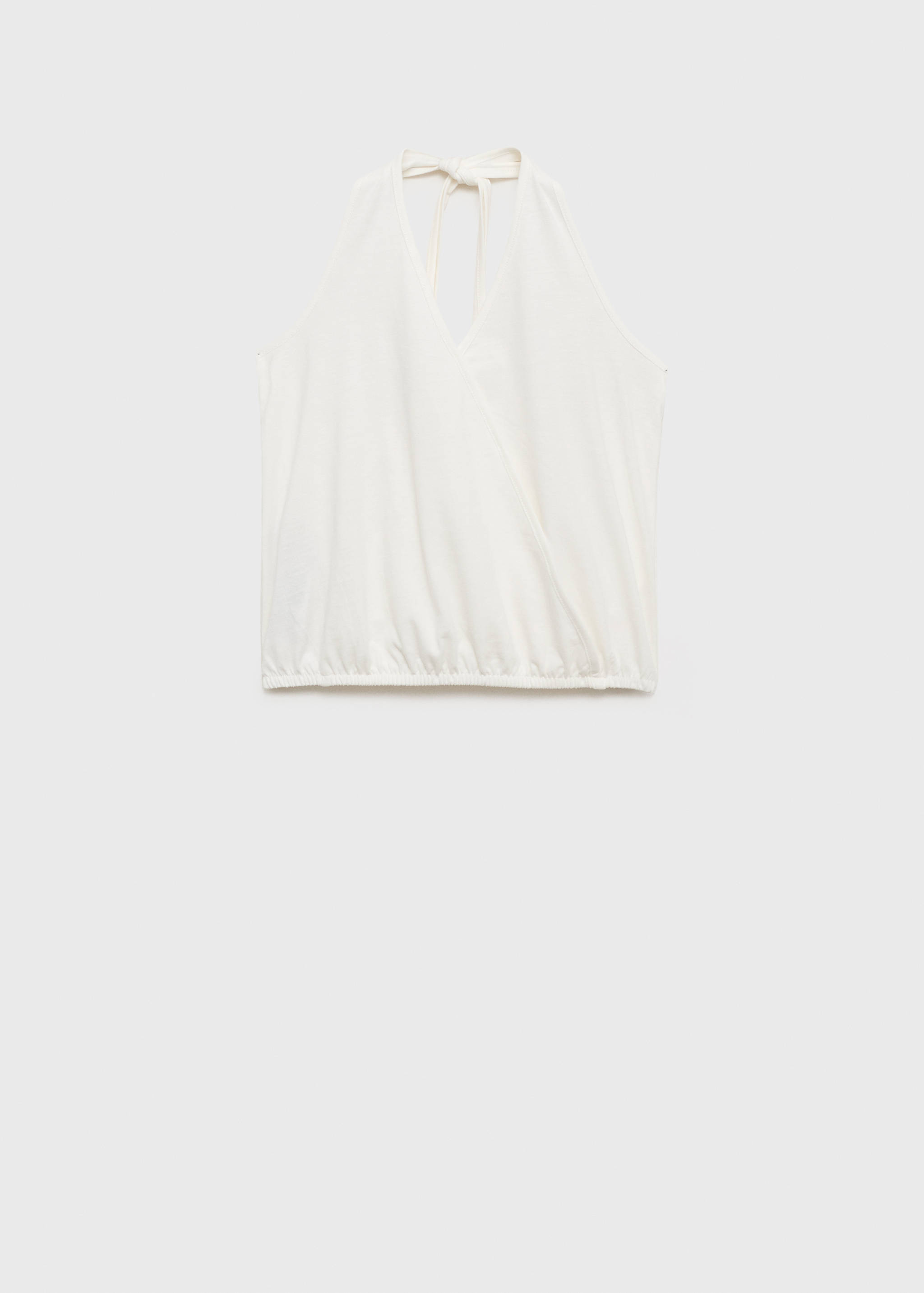 Halter-neck crossover top - Article without model