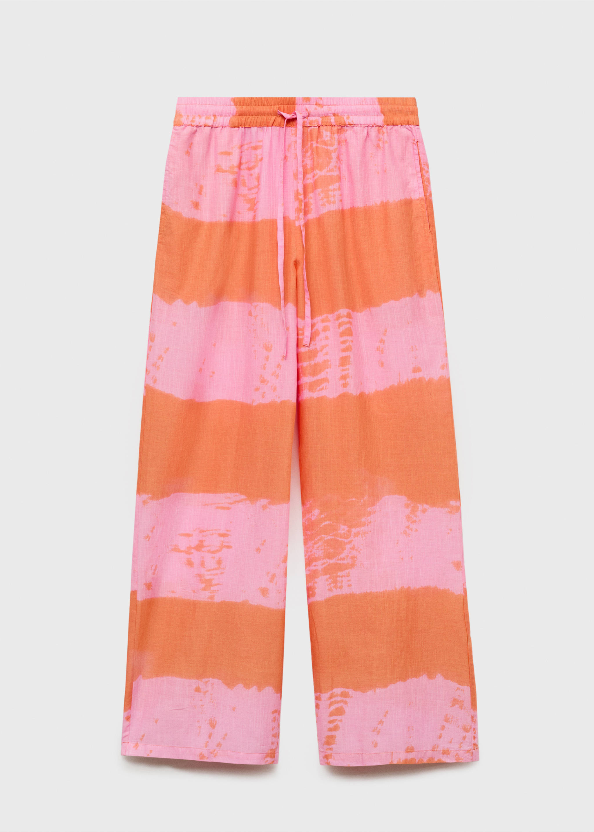 Bedrukte rechte broek - Artikel zonder model, Roze. Ref: 87068264-00.