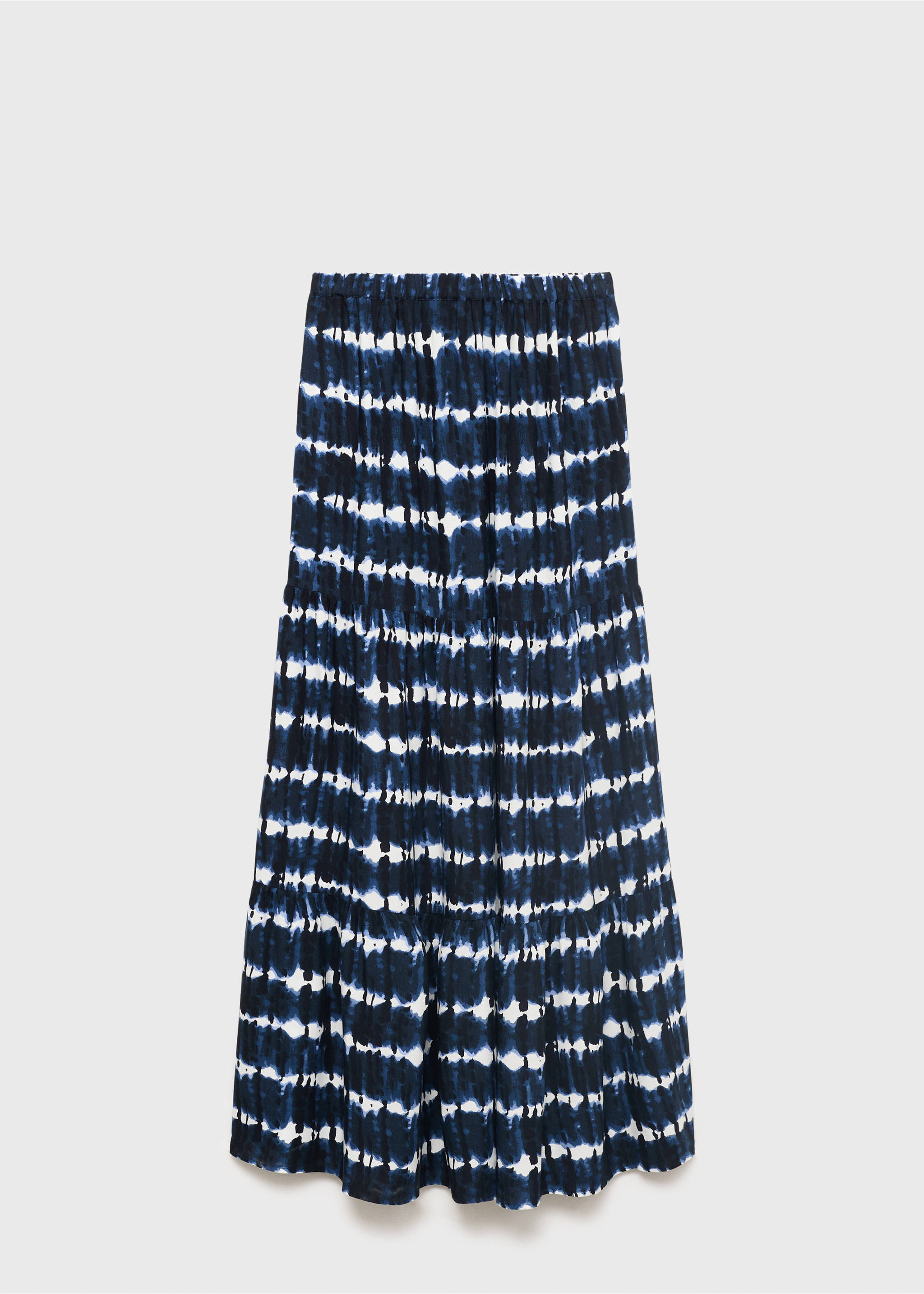 Long tie-dye skirt - Article without model, Dark Navy. Ref: 87068265-00.