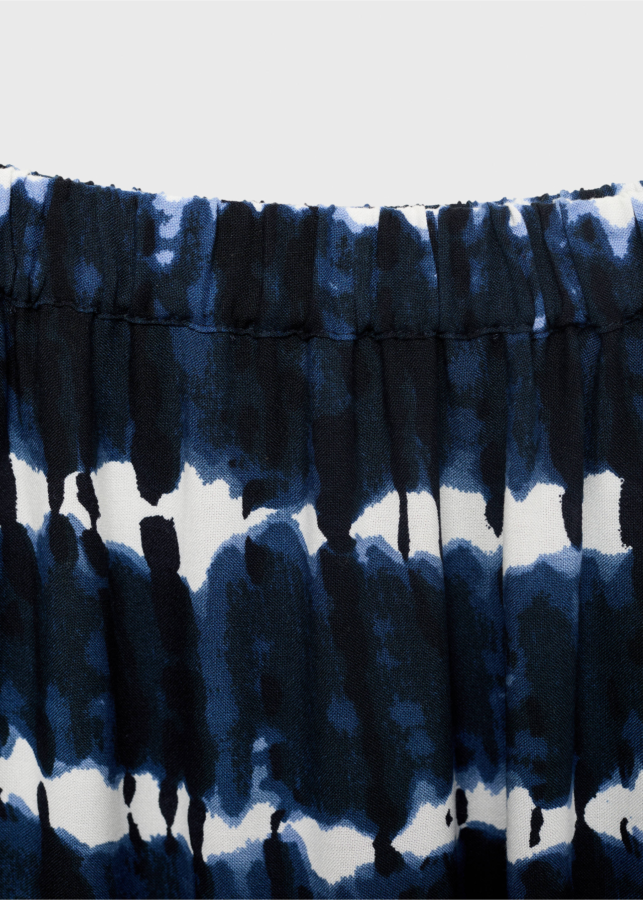 Long tie-dye skirt - Details of the article 8, Dark Navy. Ref: 87068265-00.