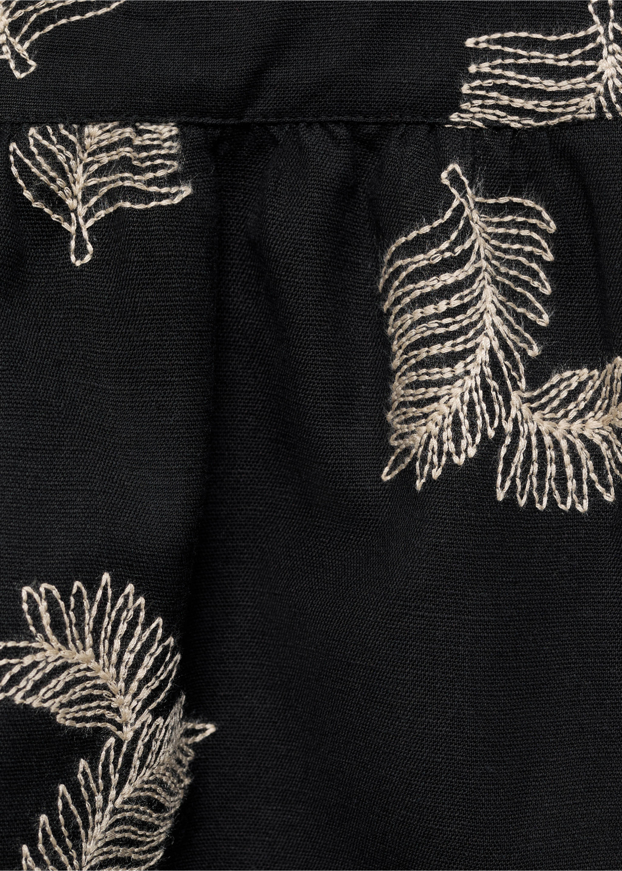 Blouse détails brodés - Détail de l'article 0, Noir. Ref: 87068269-00.