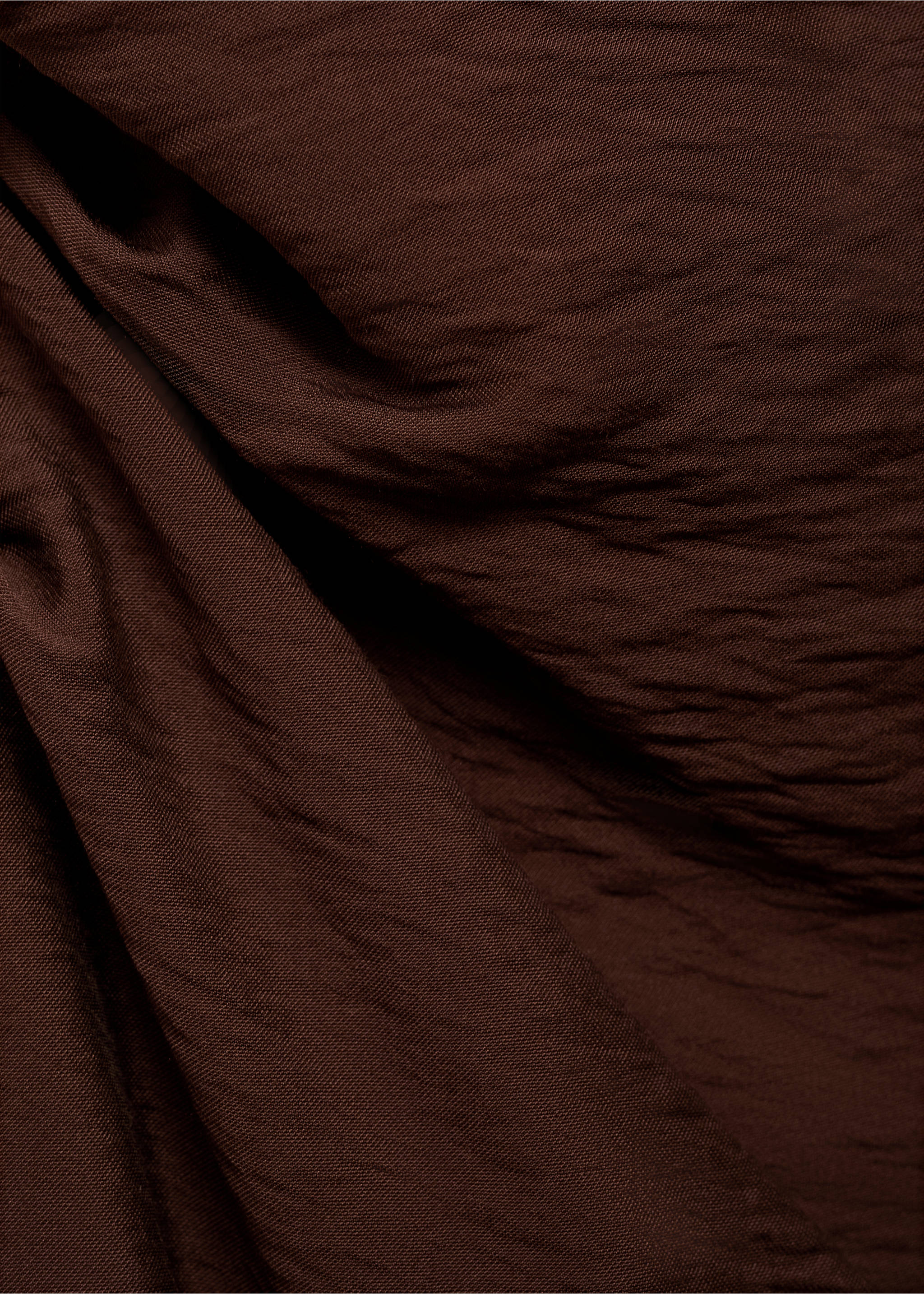 Robe texturée drapée - Détail de l'article 0, Marron. Ref: 87068270-00.