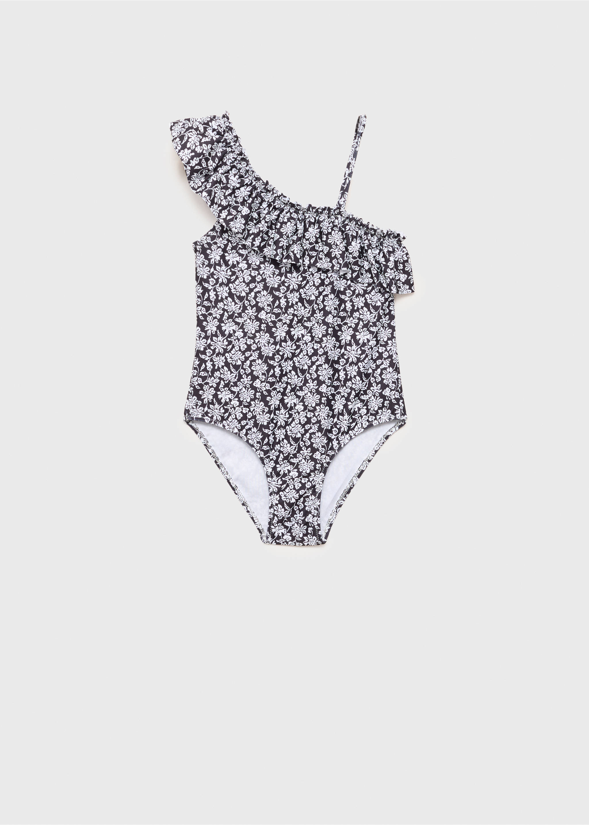 Floral print swimsuit - Article without model, Black. Ref: 87068273-00.