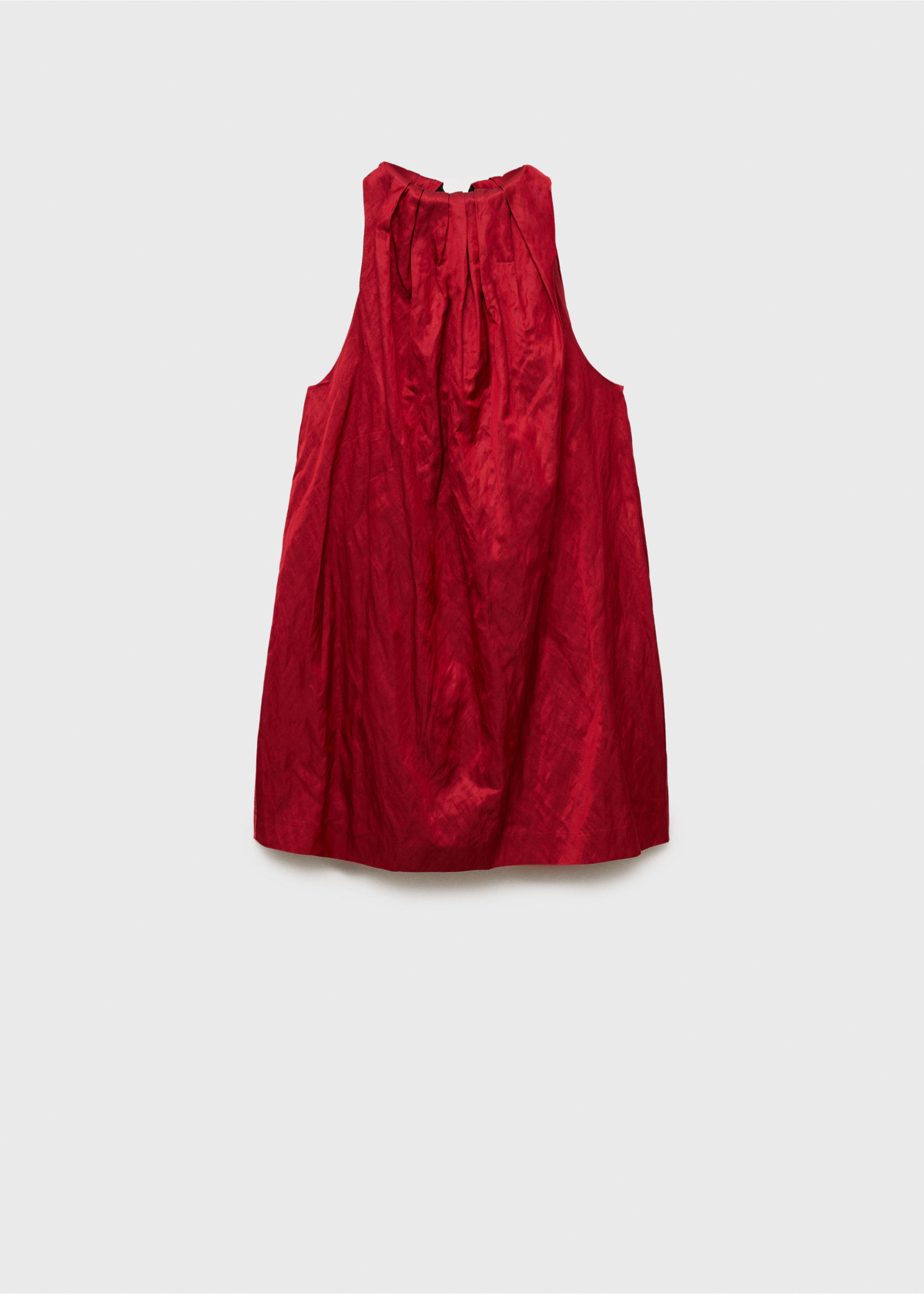 Halter dress with bow detail - Article without model, Red. Ref: 87068274-00.