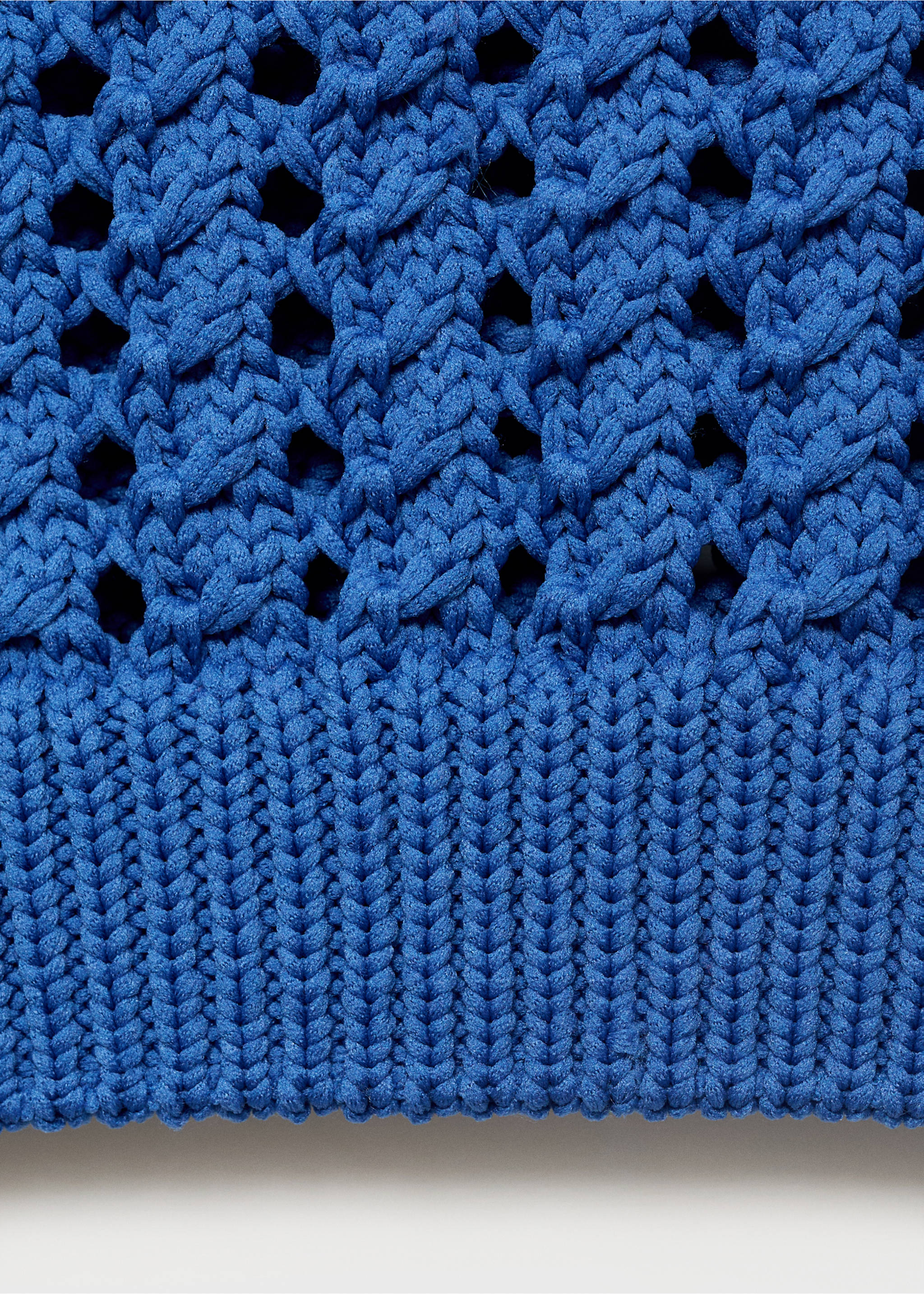 Pull-over crochet manches courtes - Détail de l'article 0, Bleu. Ref: 87068643-00.