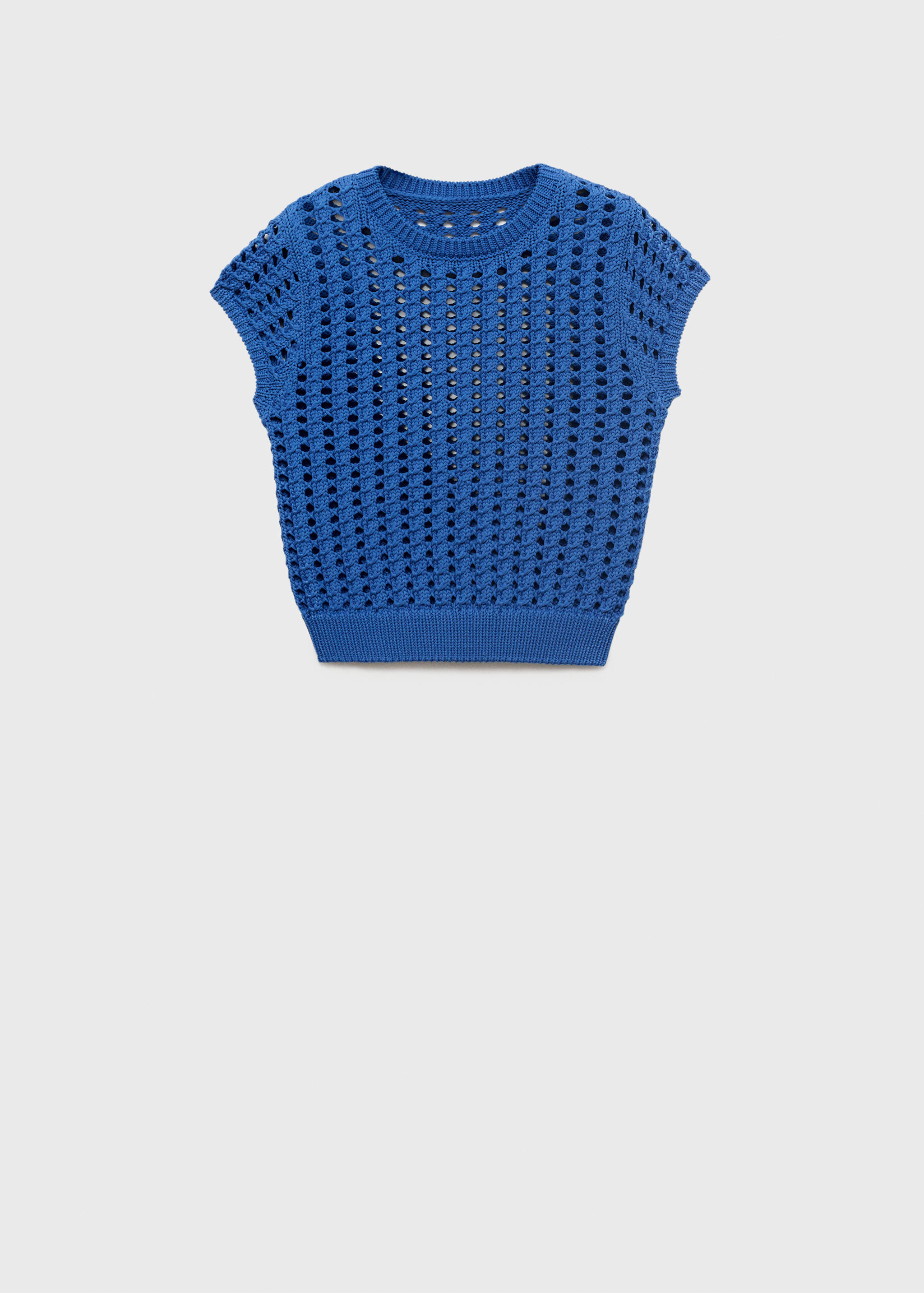 Kurzarm-Häkelpullover - Artikel ohne Model