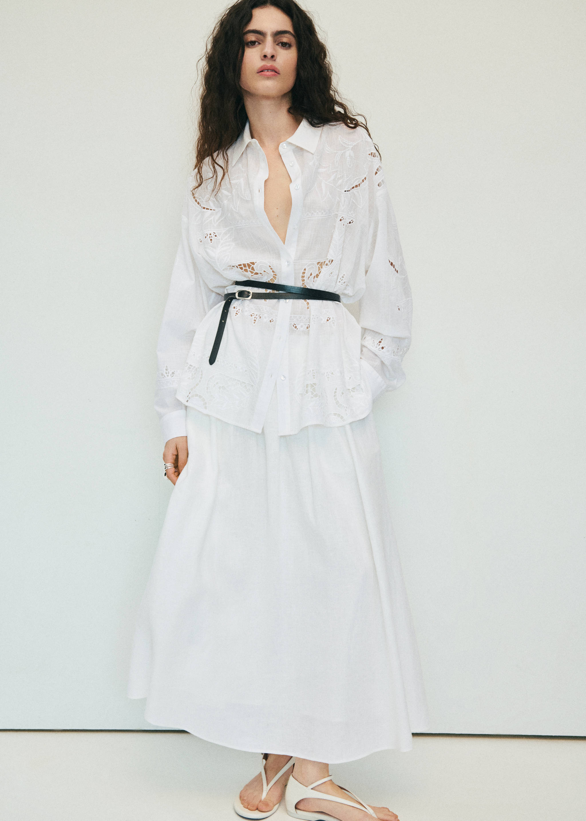 Oversized embroidered shirt - Details of the article 6