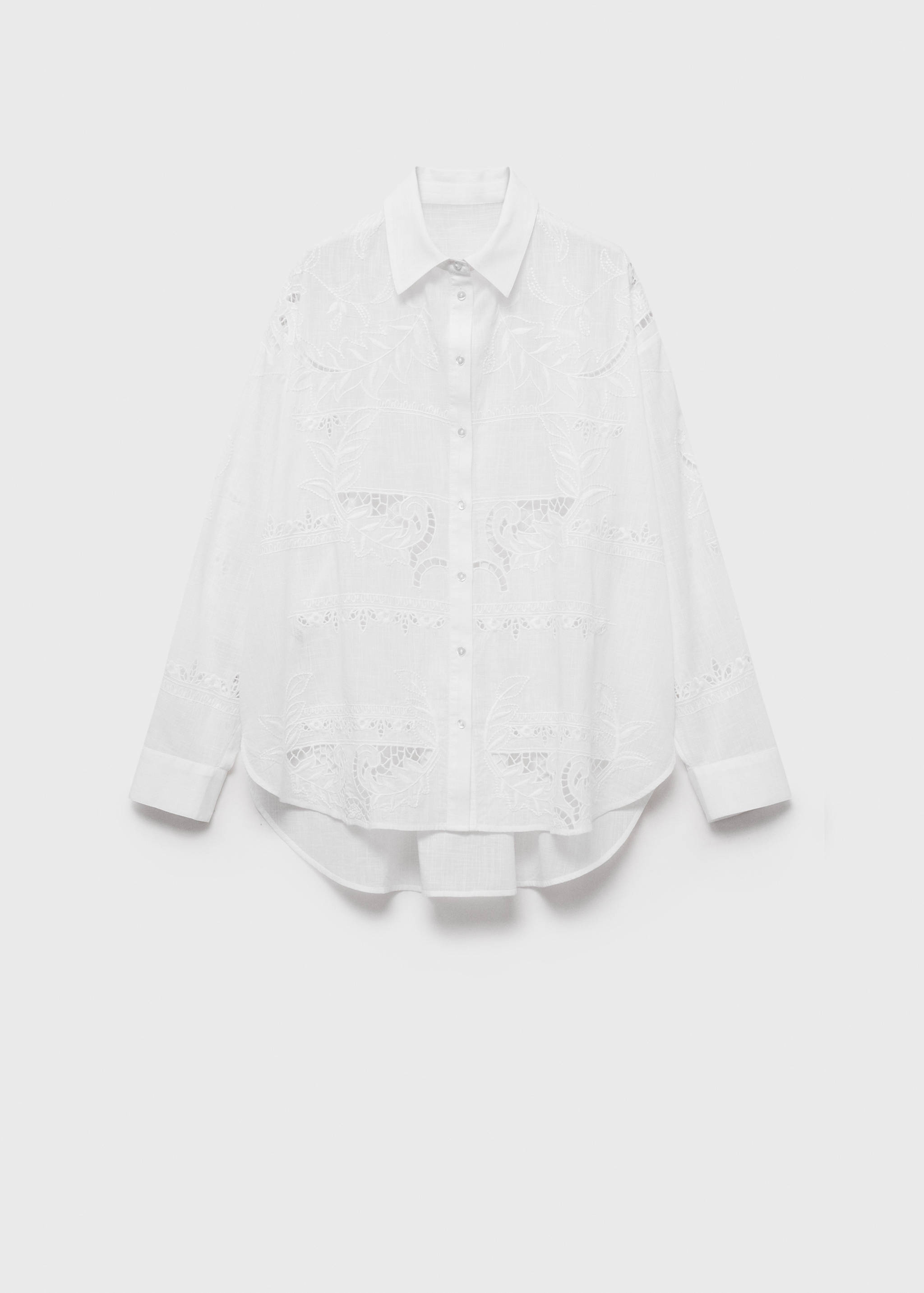 Oversized embroidered shirt - Article without model