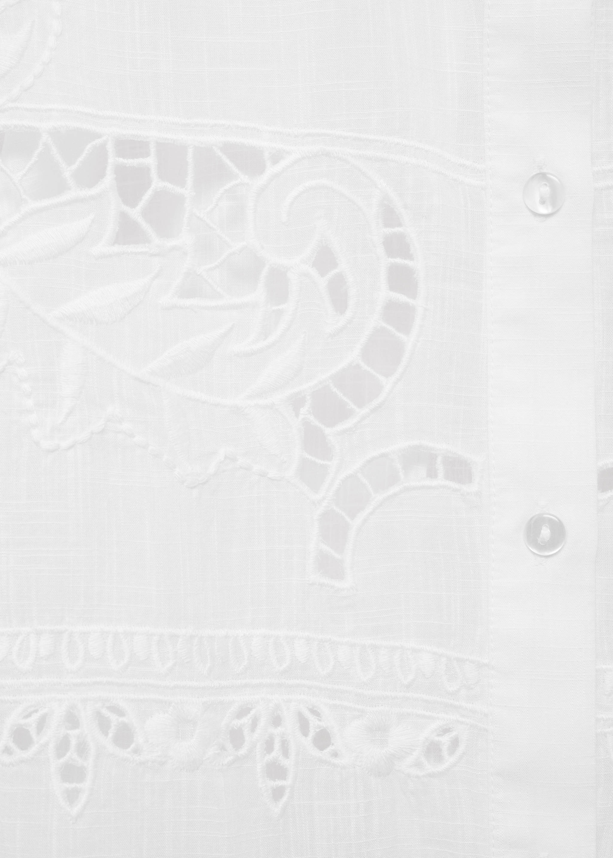 Oversized embroidered shirt - Details of the article 0