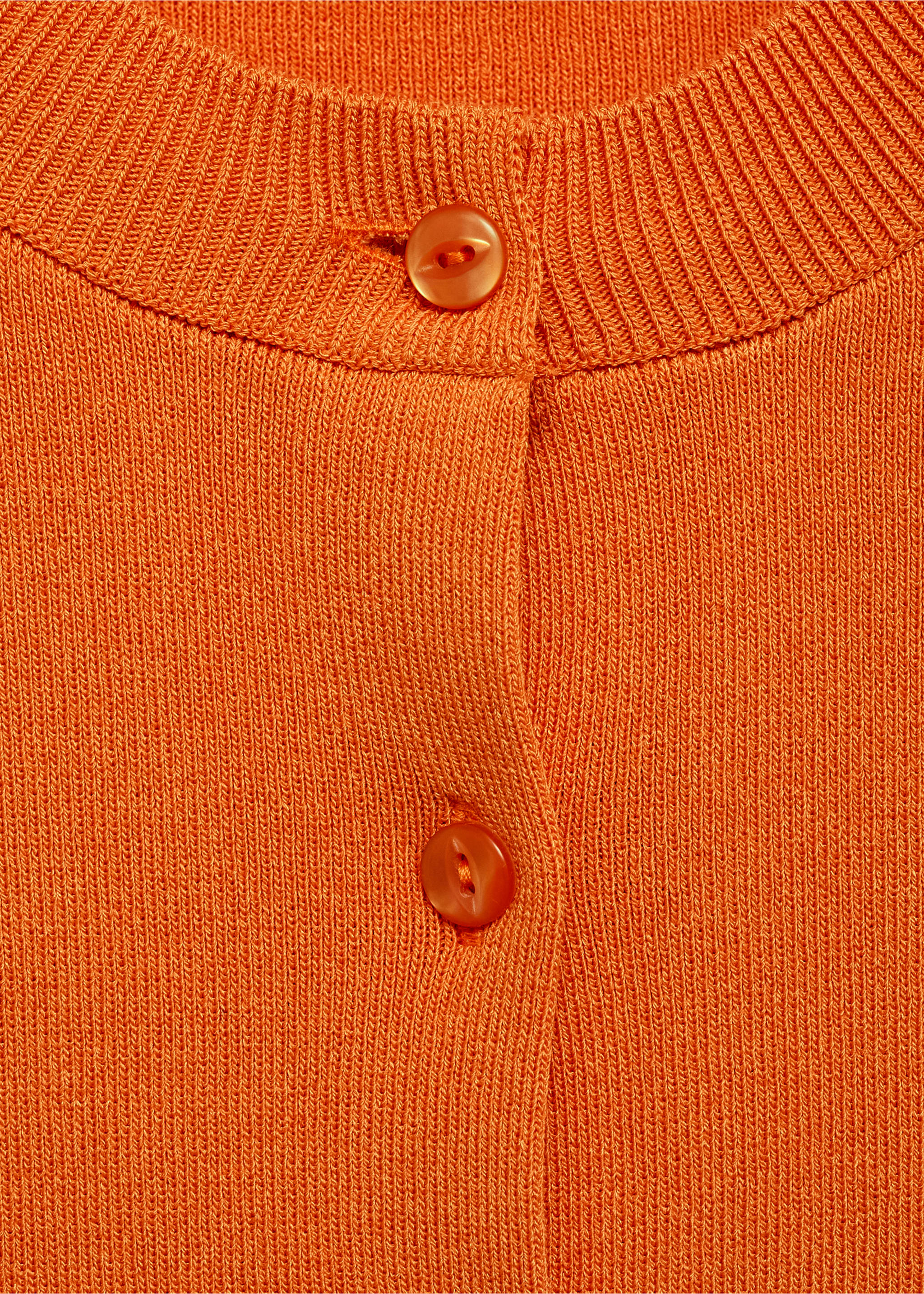 Strickcardigan mit Taschen - Detail des Artikels 8, Orange. Ref: 87068648-00.