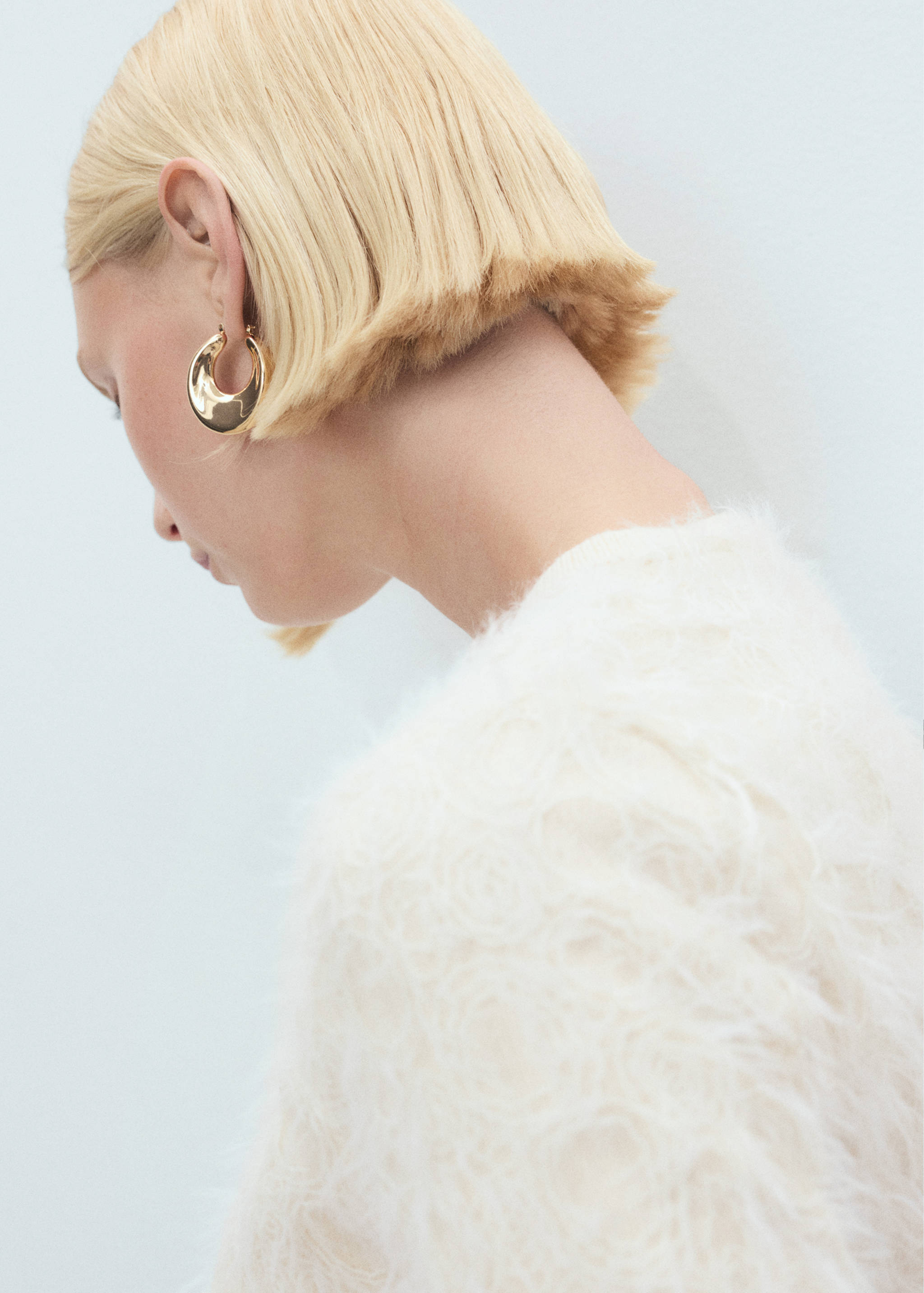 Knitted cropped cardigan - Details of the article 1