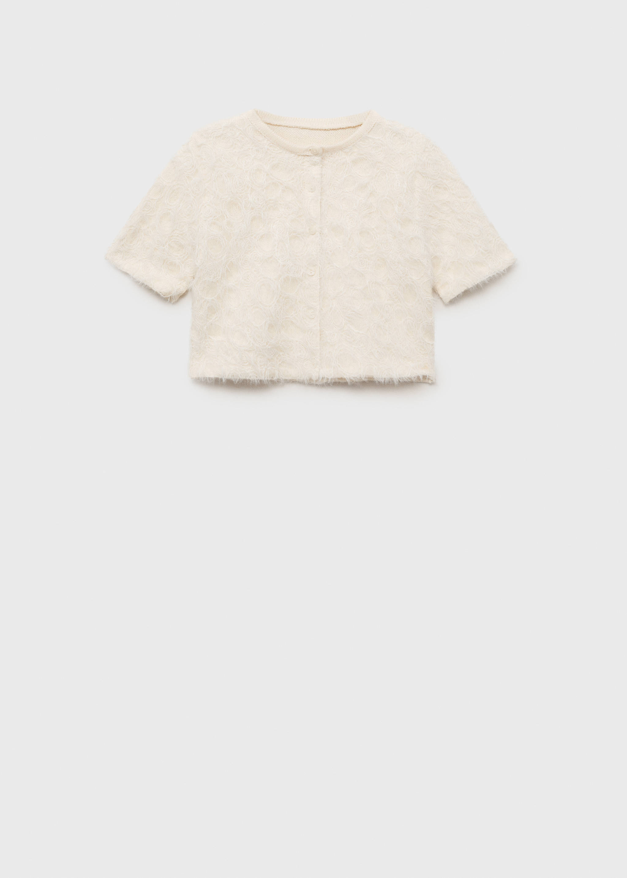 Knitted cropped cardigan - Article without model