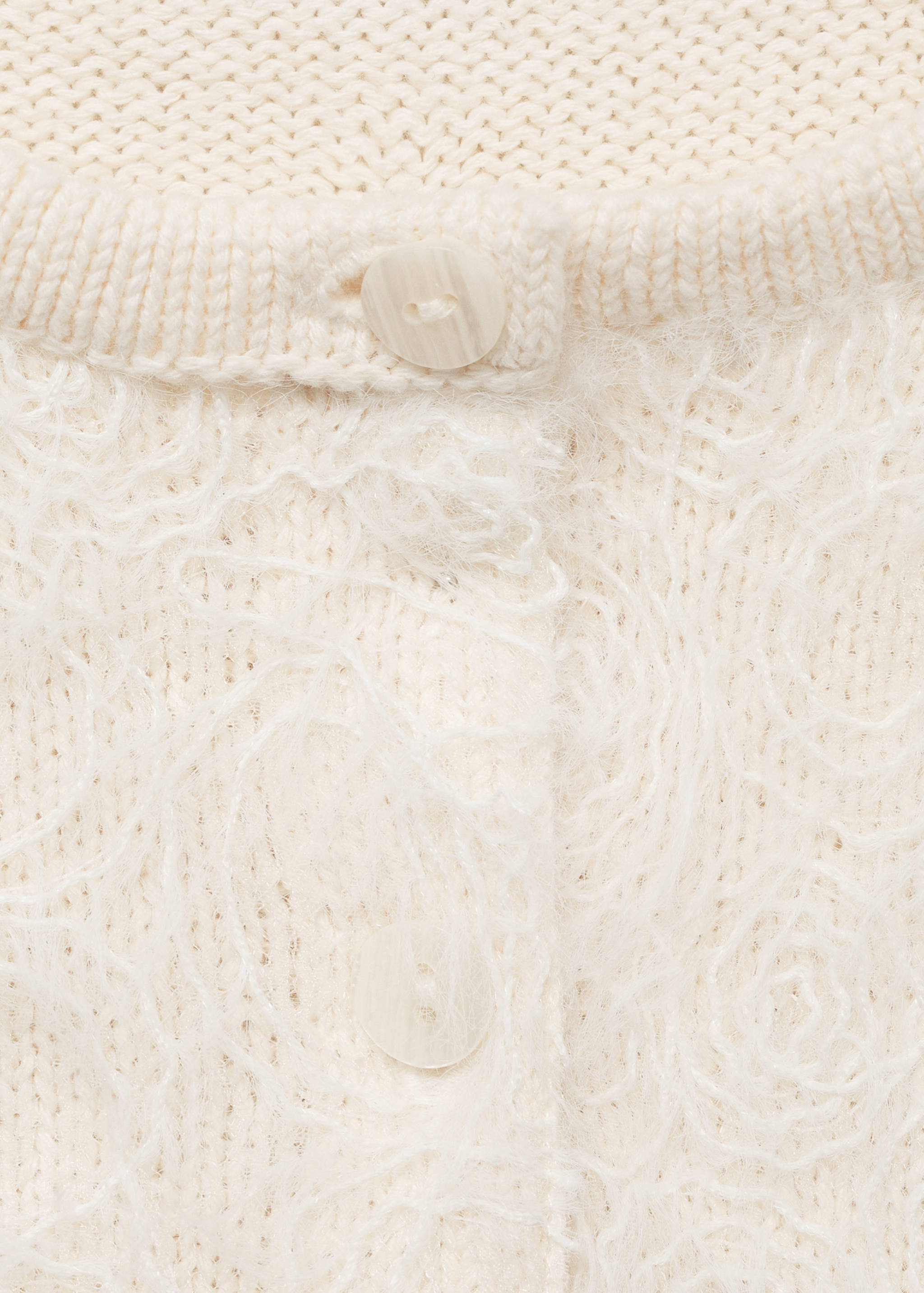 Knitted cropped cardigan - Details of the article 8