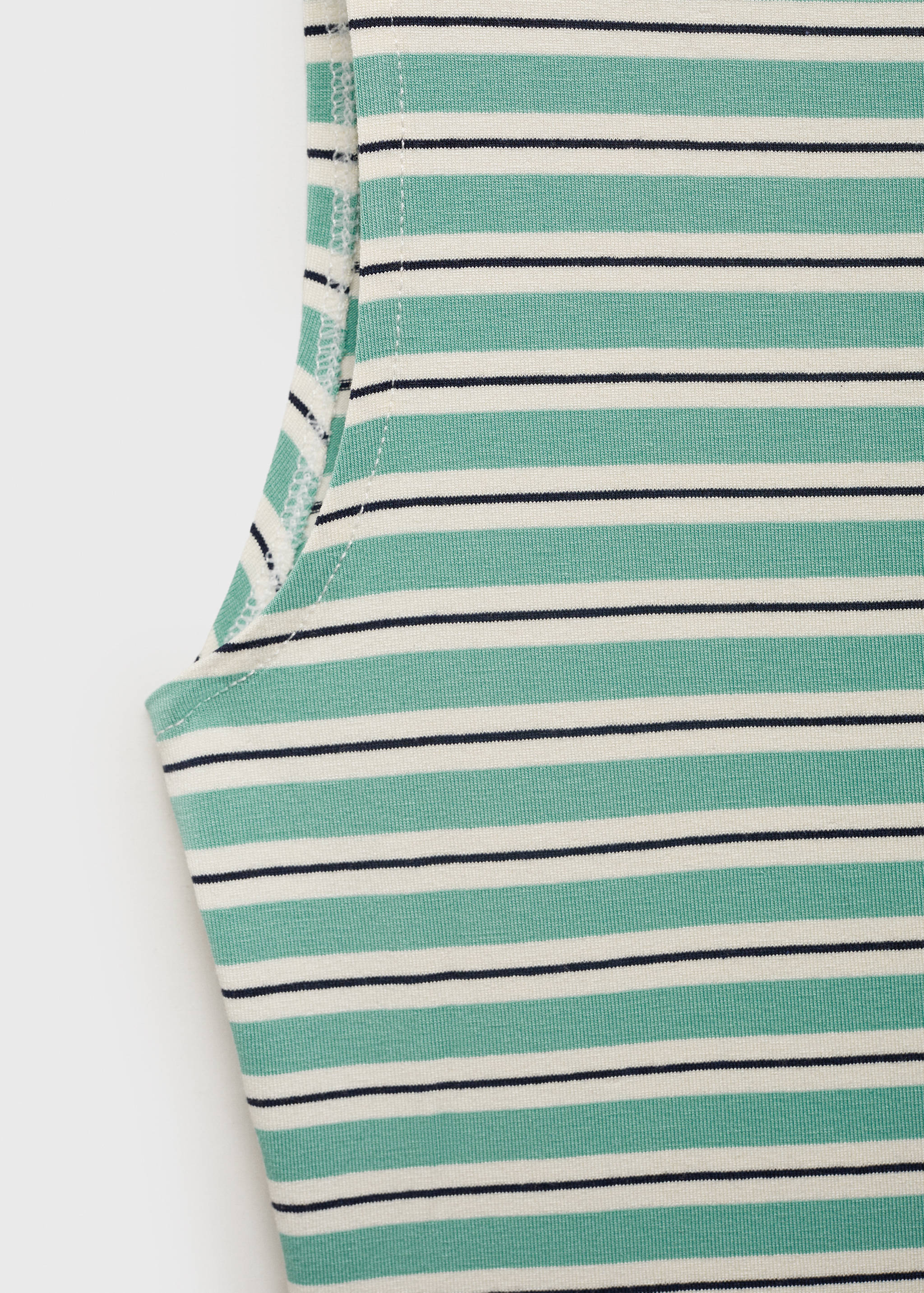 Striped boat-neck top - Details of the article 8