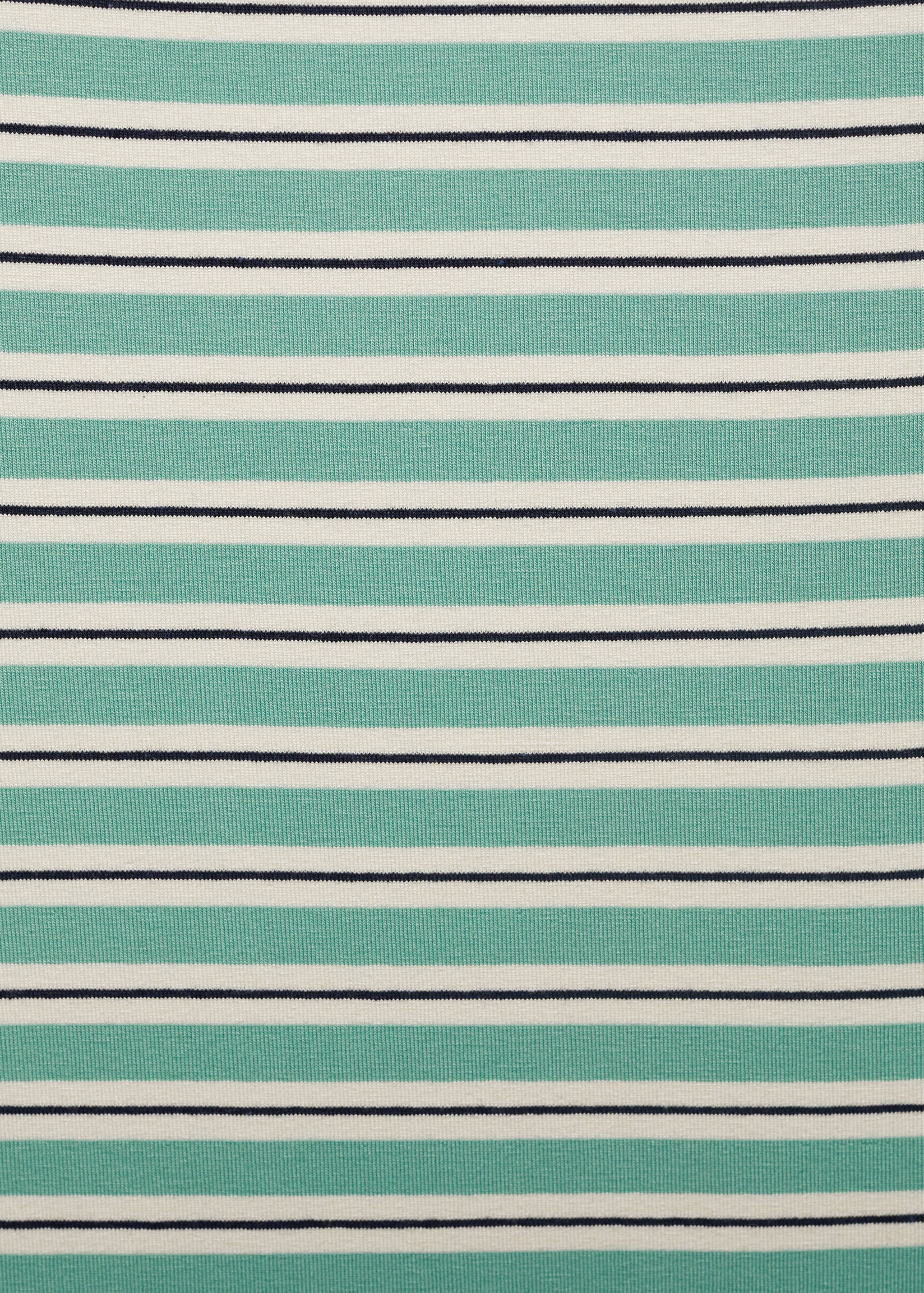 Striped boat-neck top - Details of the article 0