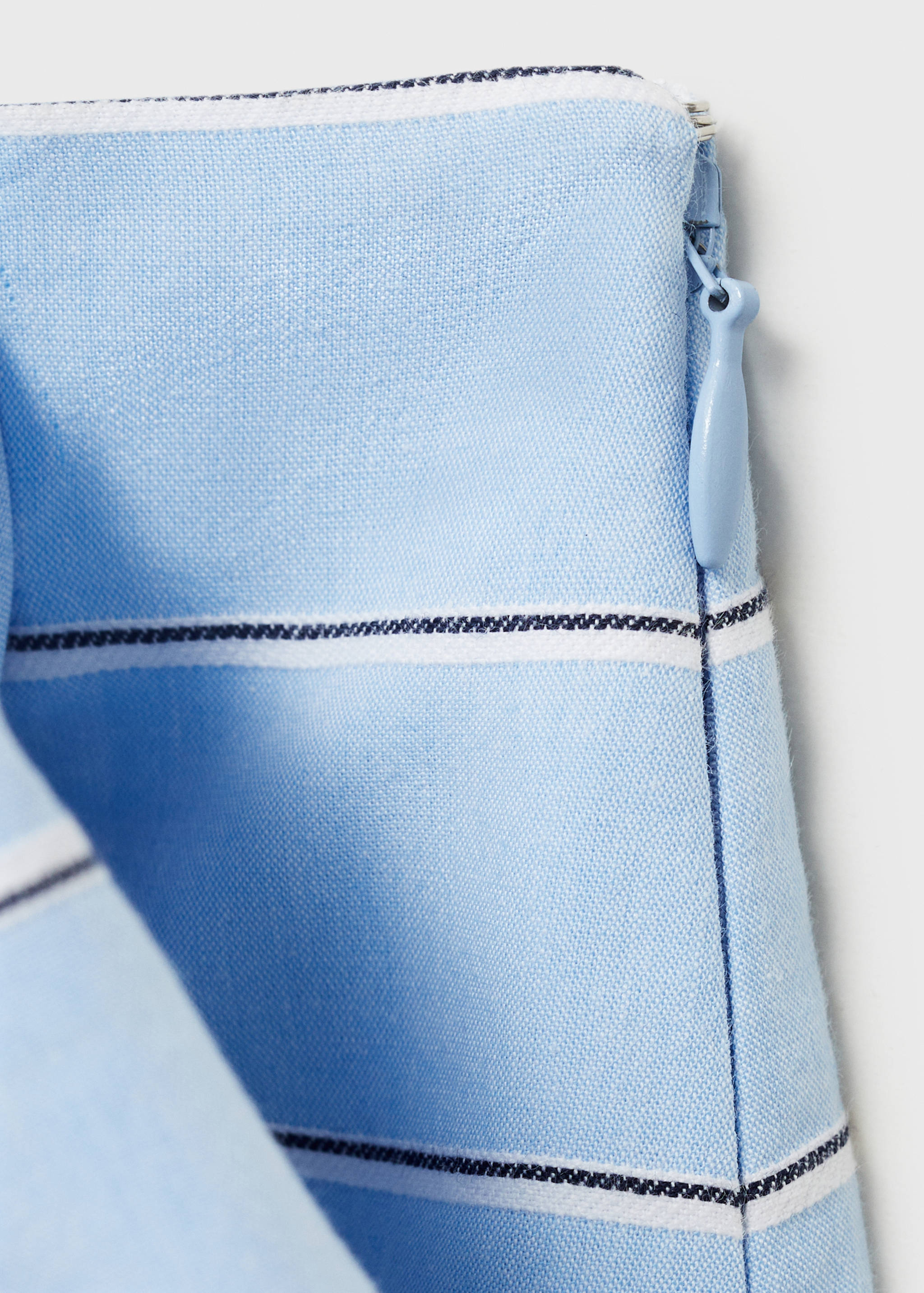 Striped cotton skirt with bow detail - Details of the article 0