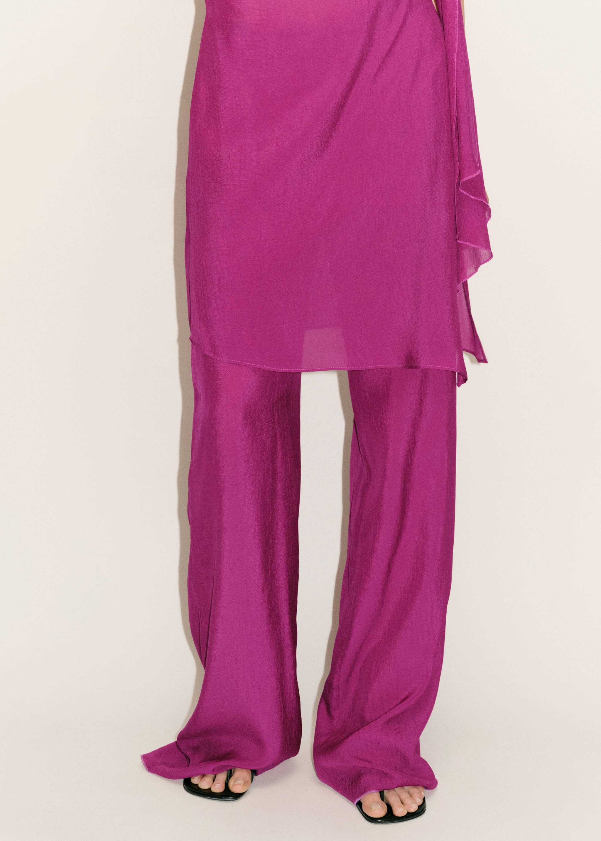 Pantalon droit fluide - Plan moyen