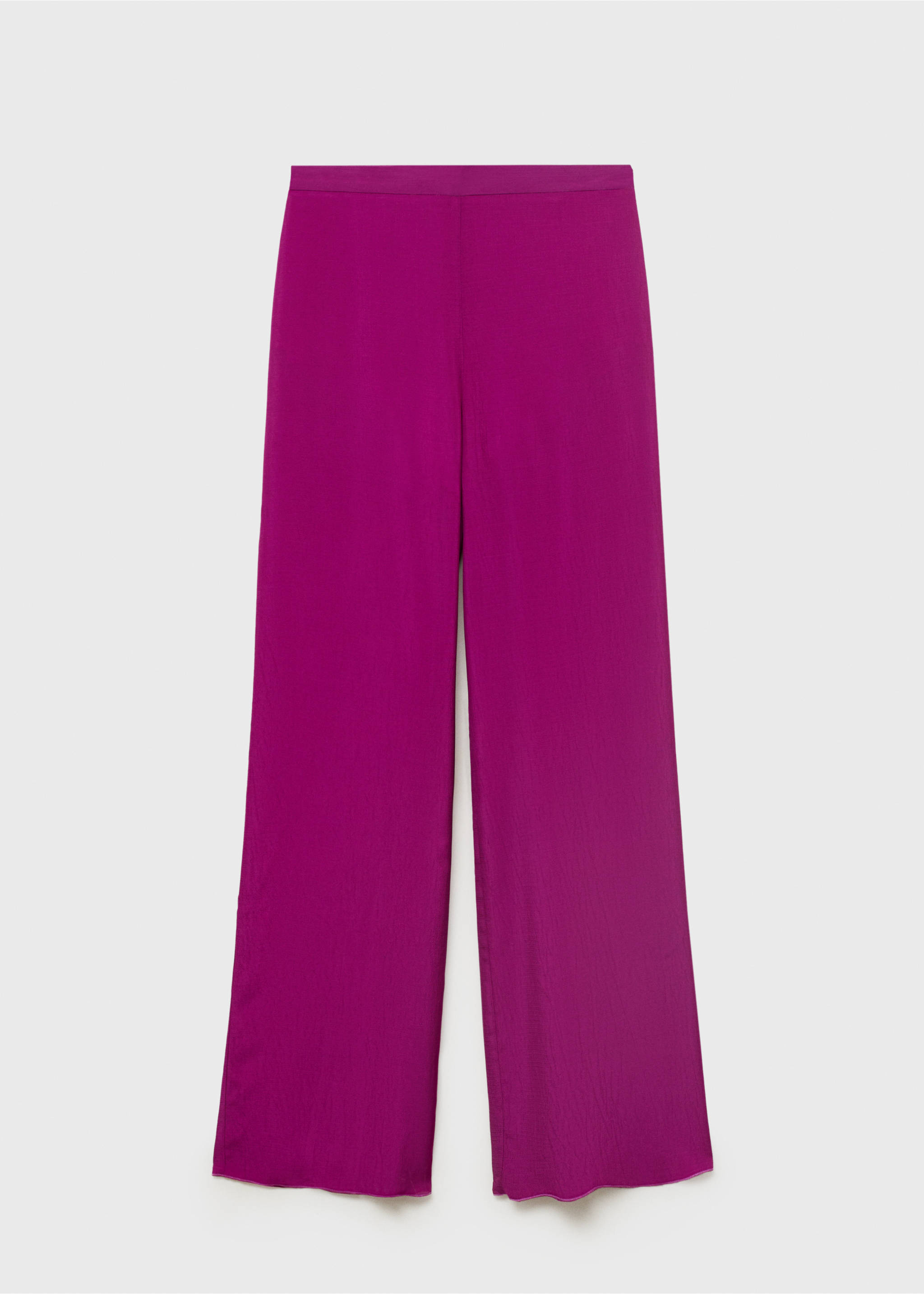 Flowy straight-fit trousers - Article without model, Purple. Ref: 87068653-00.